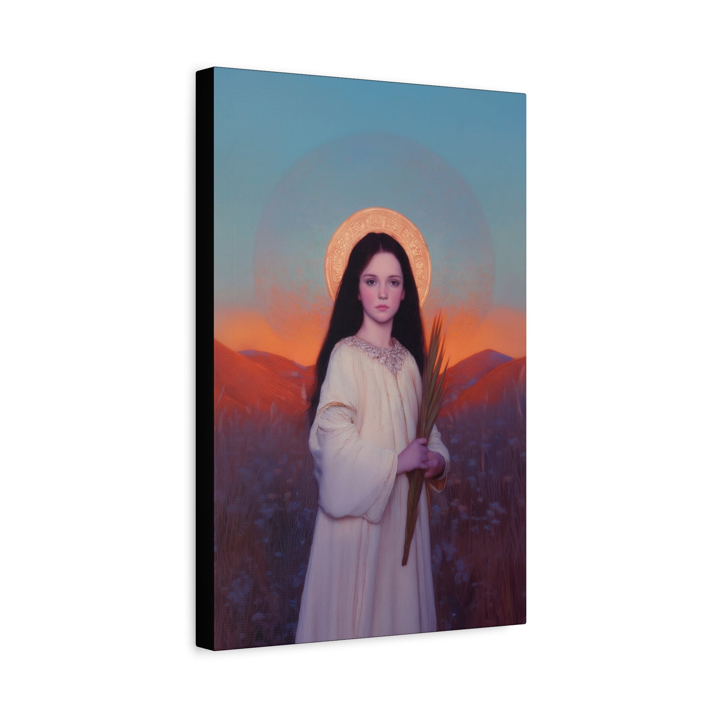 Saint Hope - Multiple Sizes - Catholic Home art - Museum Wrapped Canvas - Sanctified Souls Print - Martyr Saint