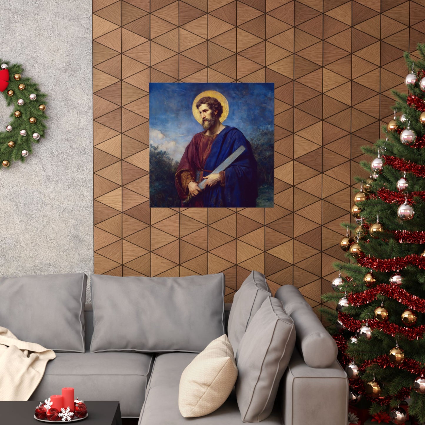 Saint Simon the Apostle - Sanctified Souls Print - Multiple Sizes - Premium Matte Vertical Posters