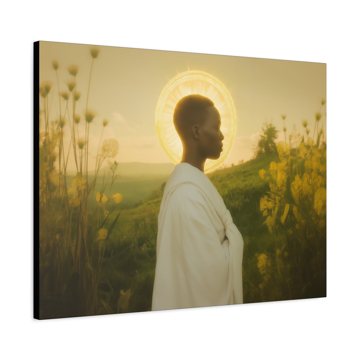 Saint Charles Lwanga - Museum Wrapped Canvas - Sanctified Souls Print - Religious Art for your Home - Catholic Patron Saint Art