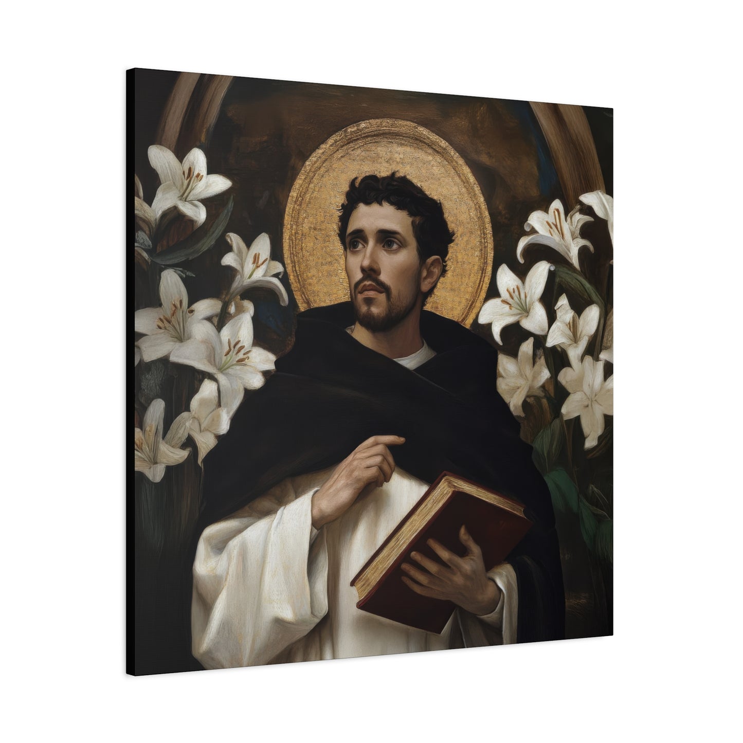 Saint Dominic - Museum Wrapped Canvas - Sanctified Souls Print - Religious Art for your Home - Catholic Patron Saint Art