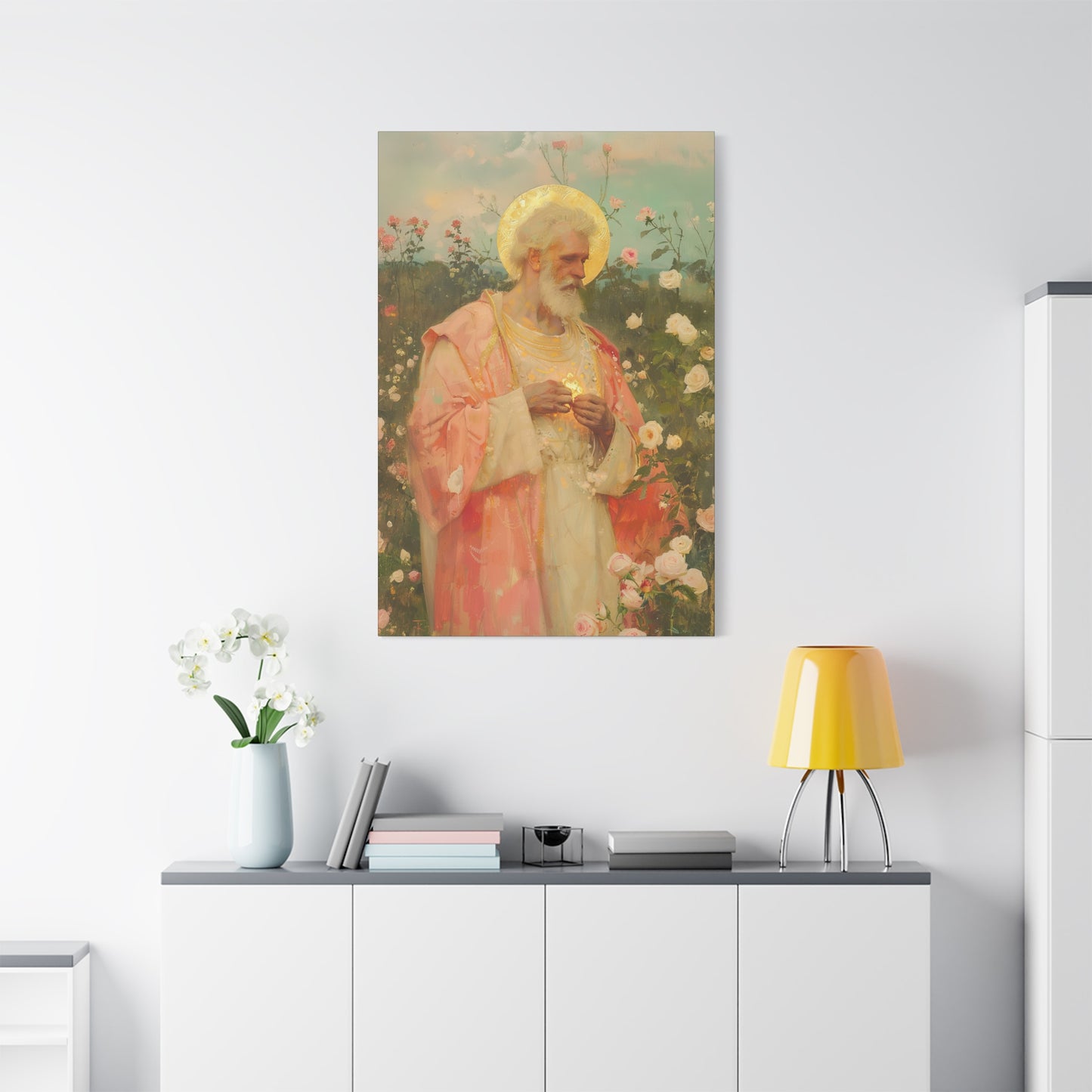 Saint Valentine - Multiple Sizes - Catholic Home art - Museum Wrapped Canvas - Sanctified Souls Print - Catholic Saint Art
