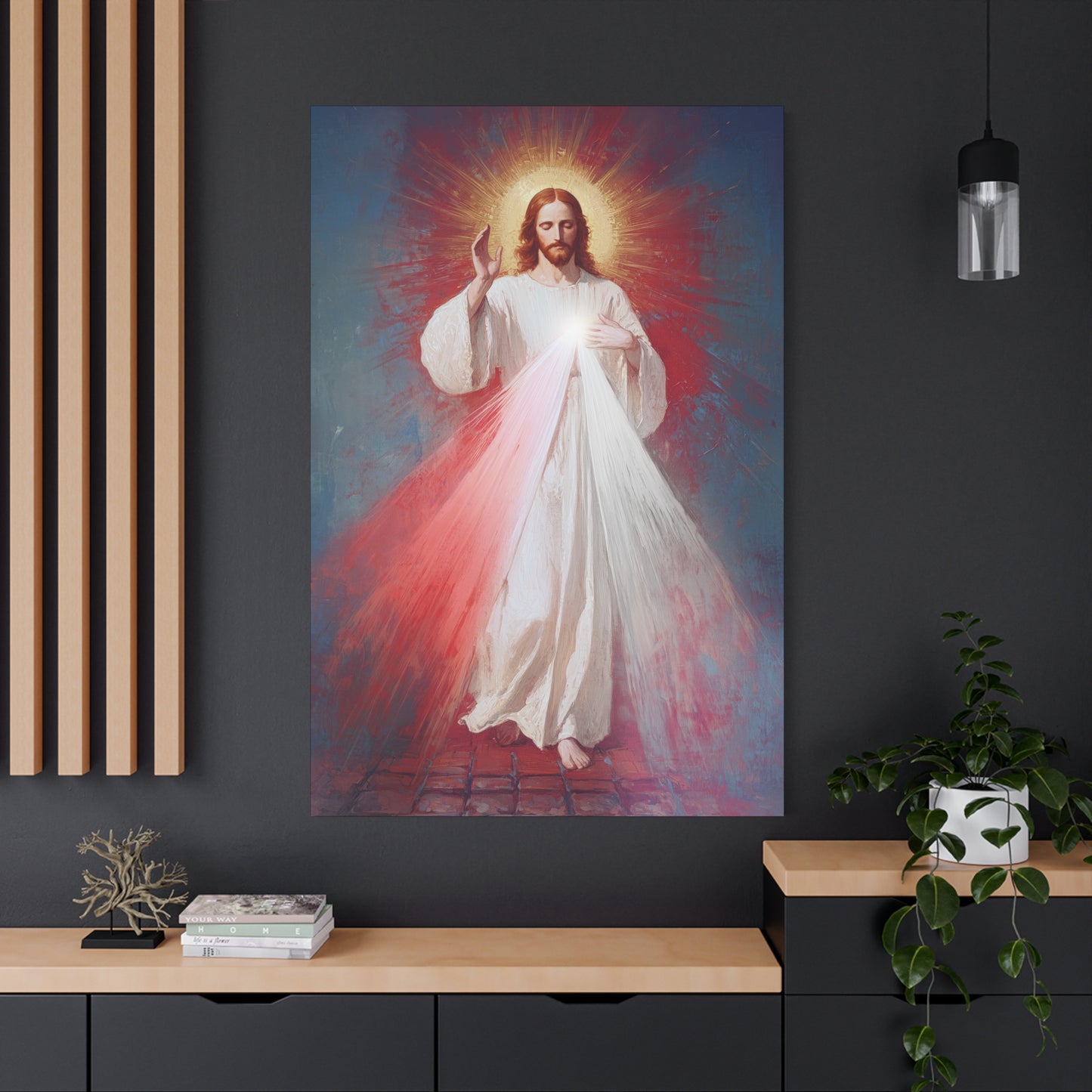 The Divine Mercy - Our Lord Jesus Christ - Gallery Wrapped Canvas - Print - Religious Art for your Home - Catholic