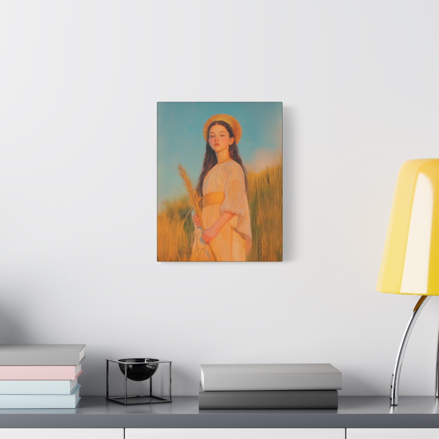 Saint Faith - Multiple Sizes - Catholic Home art - Museum Wrapped Canvas - Sanctified Souls Print - Martyr Saint