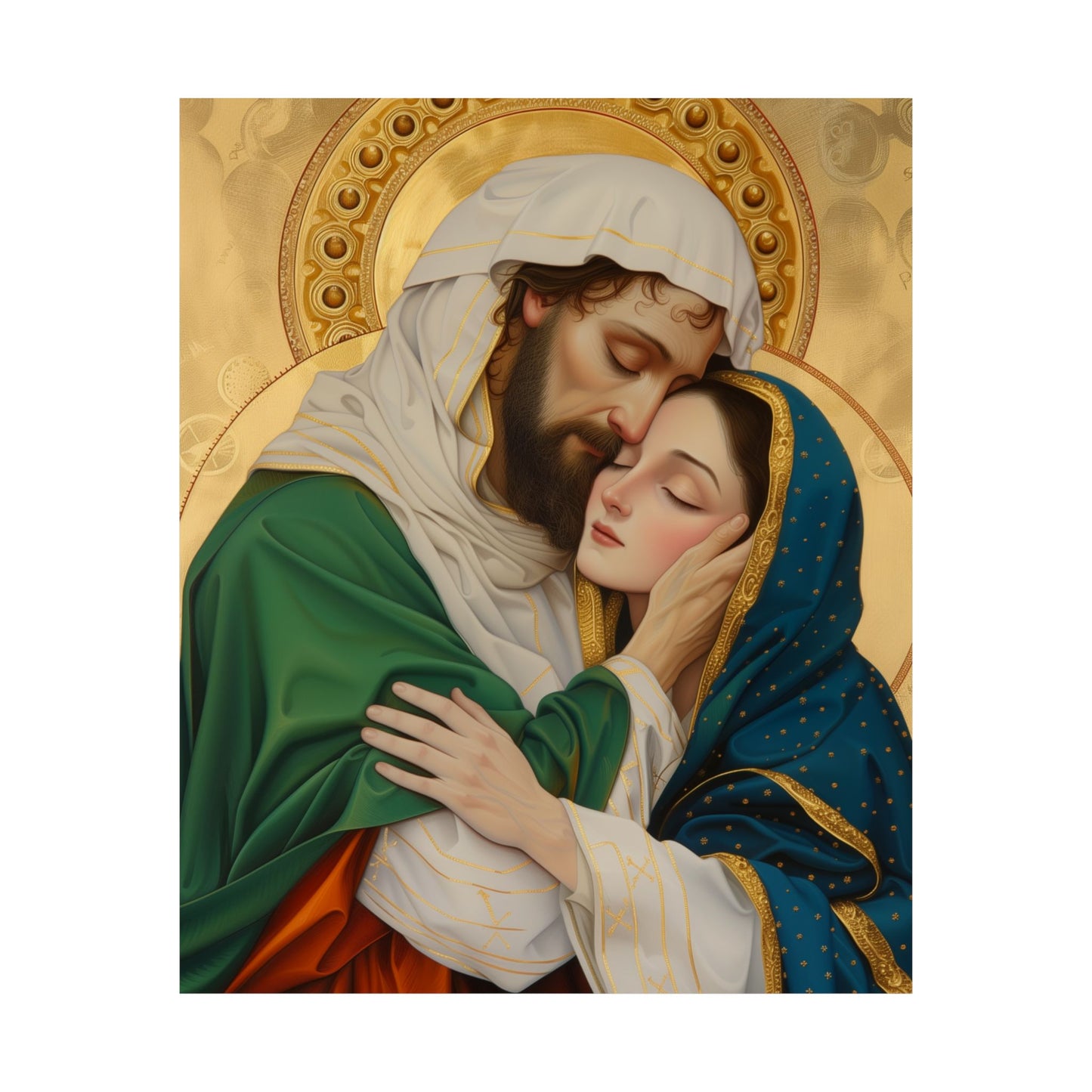 Saints Aquila and Priscilla - Sanctified Souls Print - Multiple Sizes - Premium Matte Vertical Posters - Catholic Art for the home