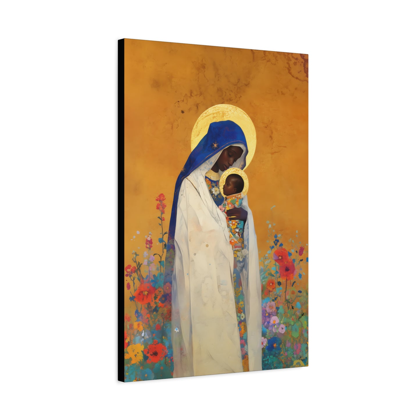 The Divine Embrace- Our Lady of Kibeho's Love - Museum Wrapped Canvas - Print - Religious Art for your Home - Christian print - Religious