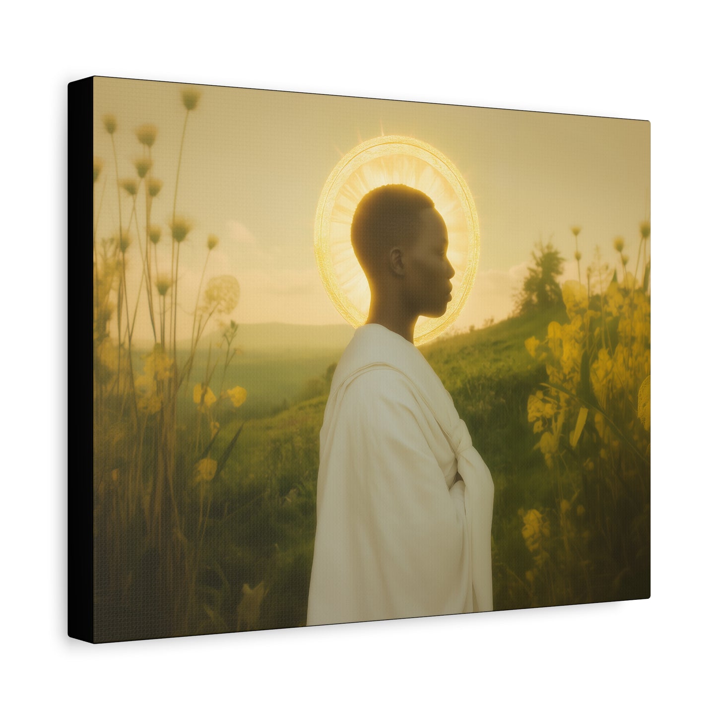Saint Charles Lwanga - Museum Wrapped Canvas - Sanctified Souls Print - Religious Art for your Home - Catholic Patron Saint Art