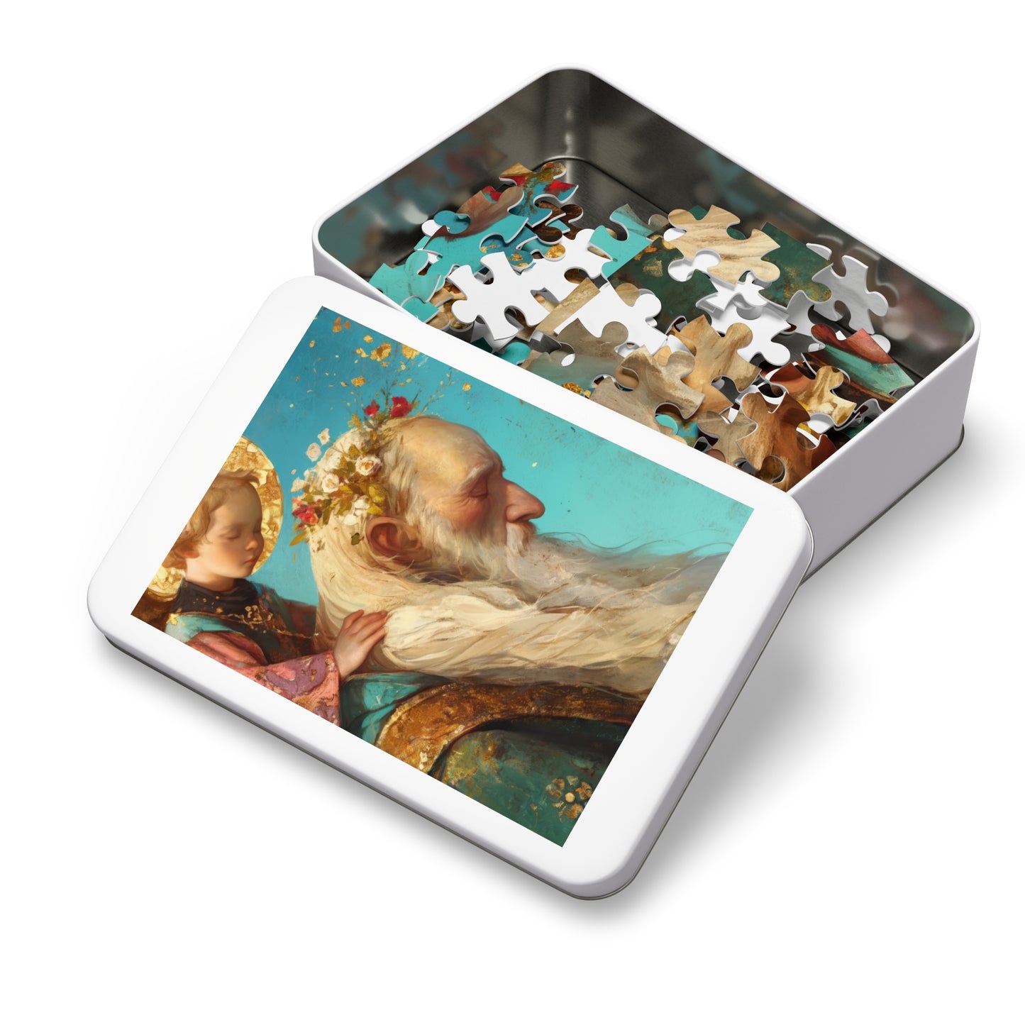 Saint Alexis Falconieri - Puzzle and Keepsake Tin - Religious (30, 110, 252, 500,1000) - Religious Puzzle - Gifts for Catholics