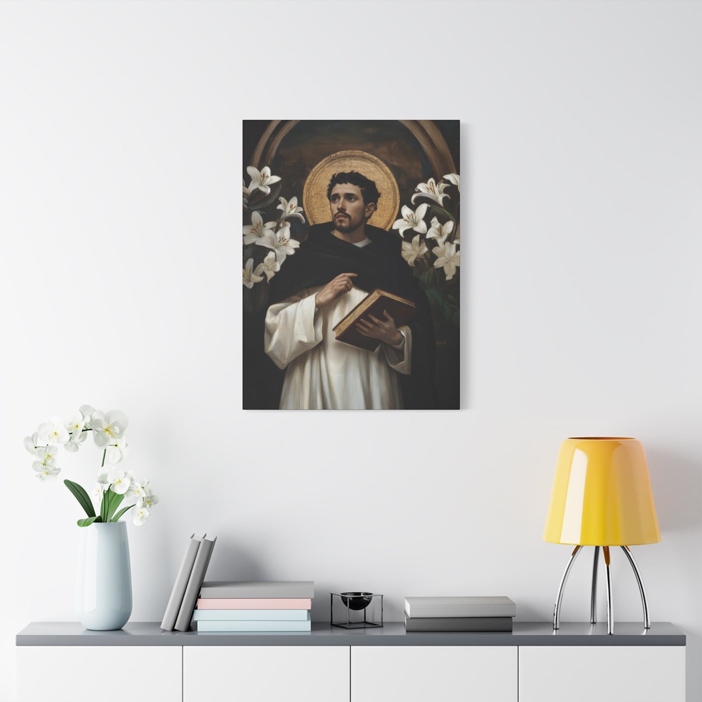 Saint Dominic - Museum Wrapped Canvas - Sanctified Souls Print - Religious Art for your Home - Catholic Patron Saint Art