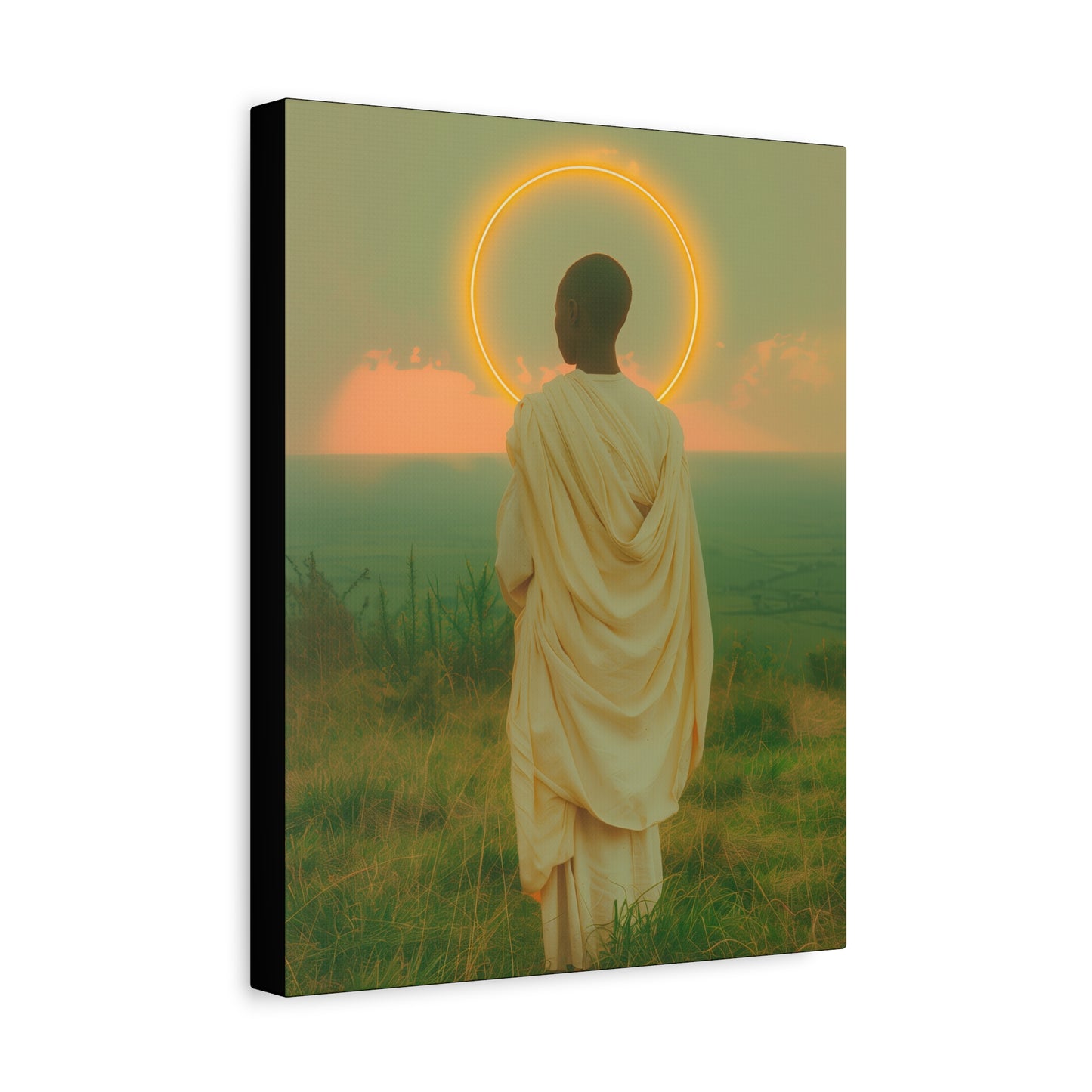 Saint Charles Lwanga - Museum Wrapped Canvas - Sanctified Souls Print - Religious Art for your Home - Catholic Patron Saint Art