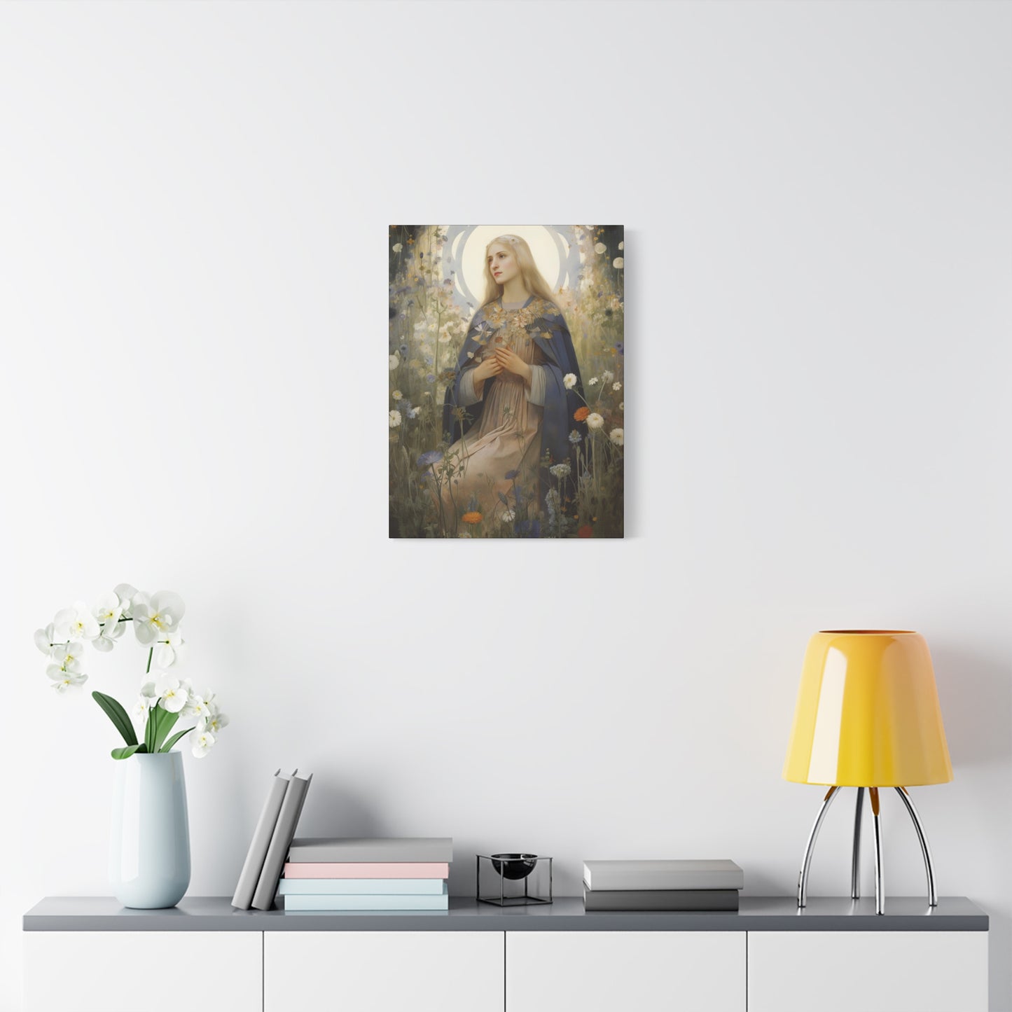 Saint Hildegard of Bingen - Museum Wrapped Canvas - Sanctified Souls Print - Religious Art for your Home