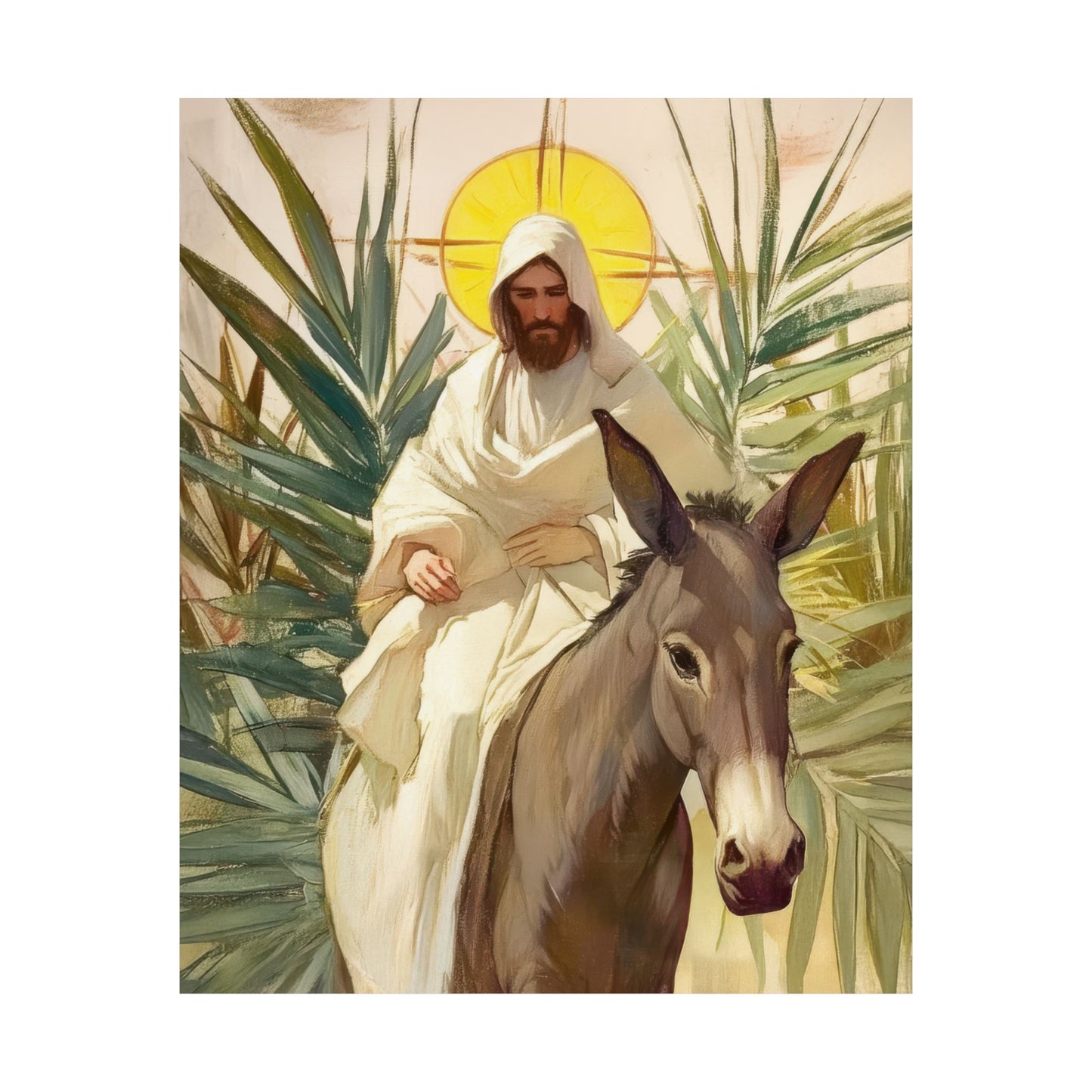 Benedictus Qui Venit (Blessed is He who comes) - Sanctified Souls Print - Multiple Sizes - Premium Matte Vertical Posters - Catholic