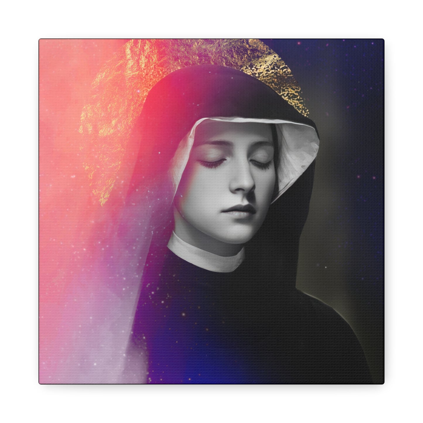 Saint Faustina Kowalska - Museum Wrapped Canvas - Sanctified Souls Print - Religious Art for your Home