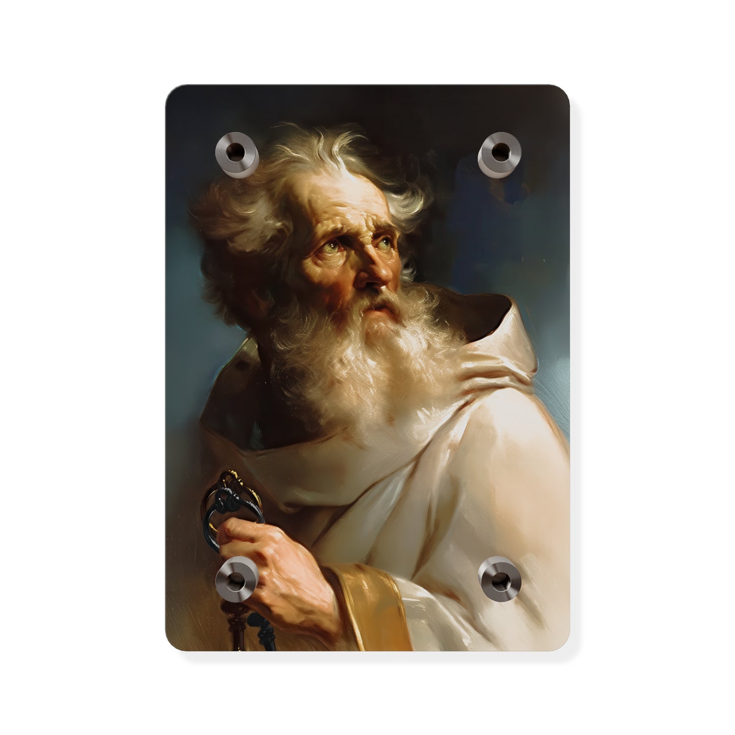 Saint Peter Acrylic Wall Art Panel - Ready to Hang Acrylic Print - Catholic Apostle Art - Patron saint Art