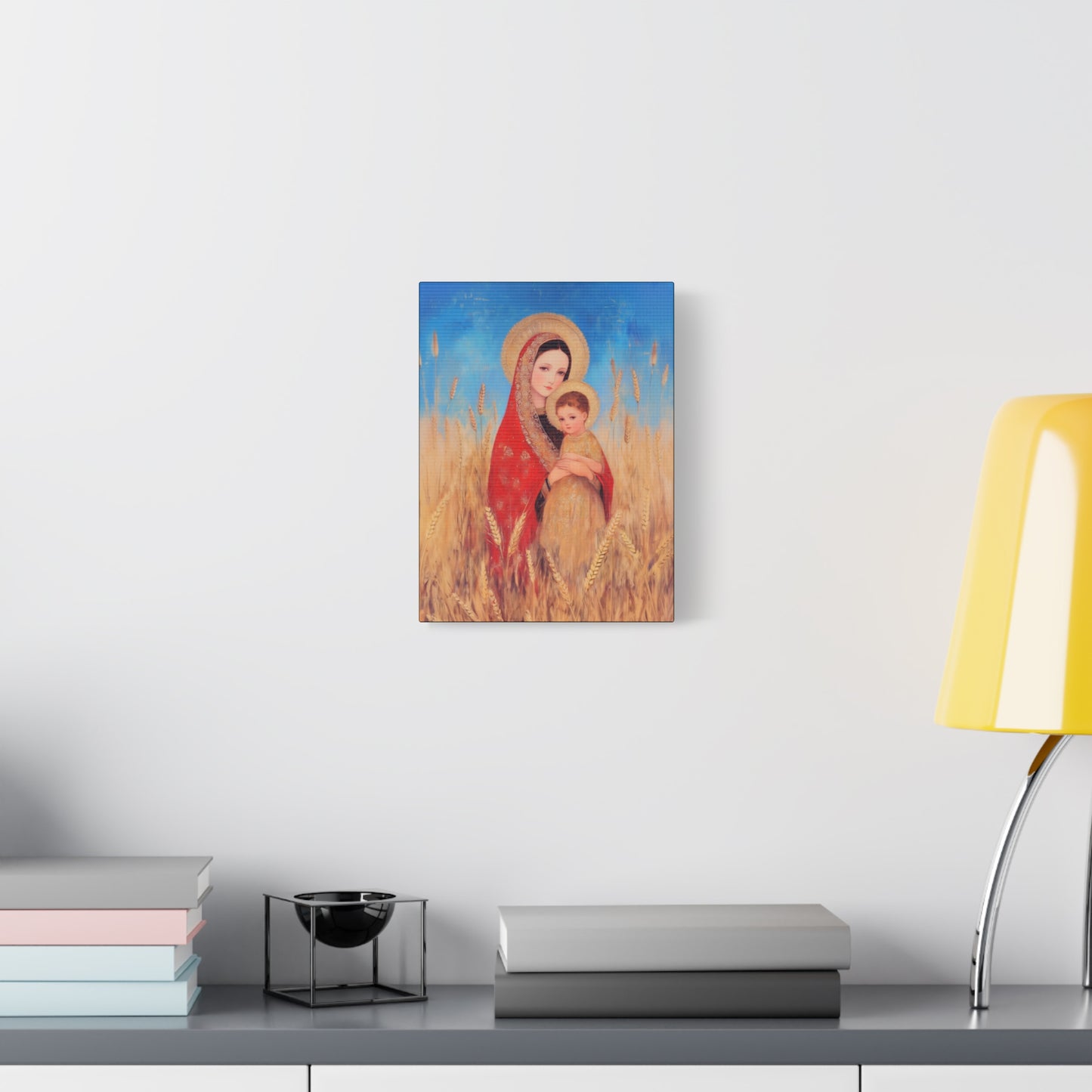 Our Lady of the Harvest - Multiple Sizes - Catholic Home art - Museum Wrapped Canvas - Sanctified Souls Print