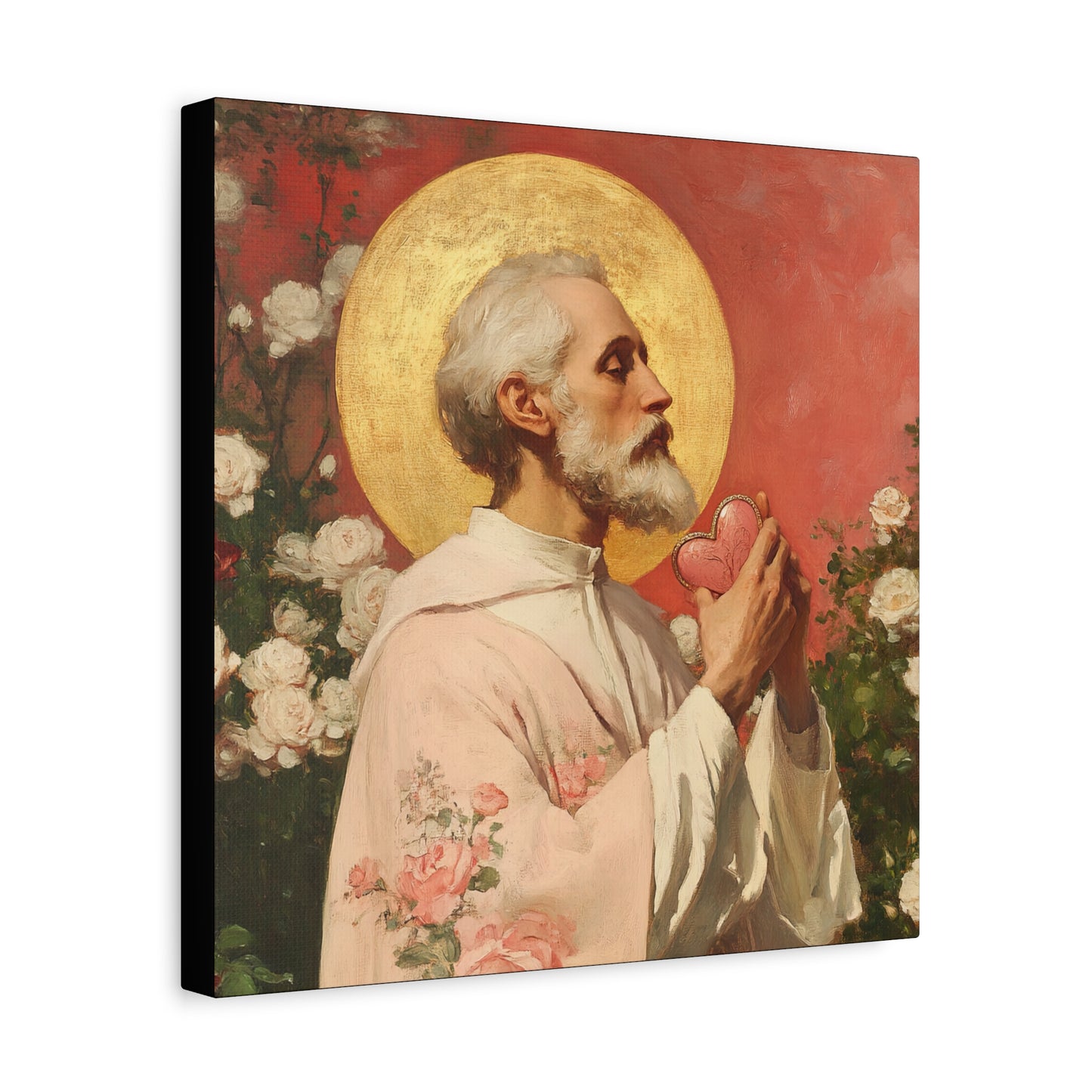 Saint Valentine - Multiple Sizes - Catholic Home art - Museum Wrapped Canvas - Sanctified Souls Print - Catholic Saint Art