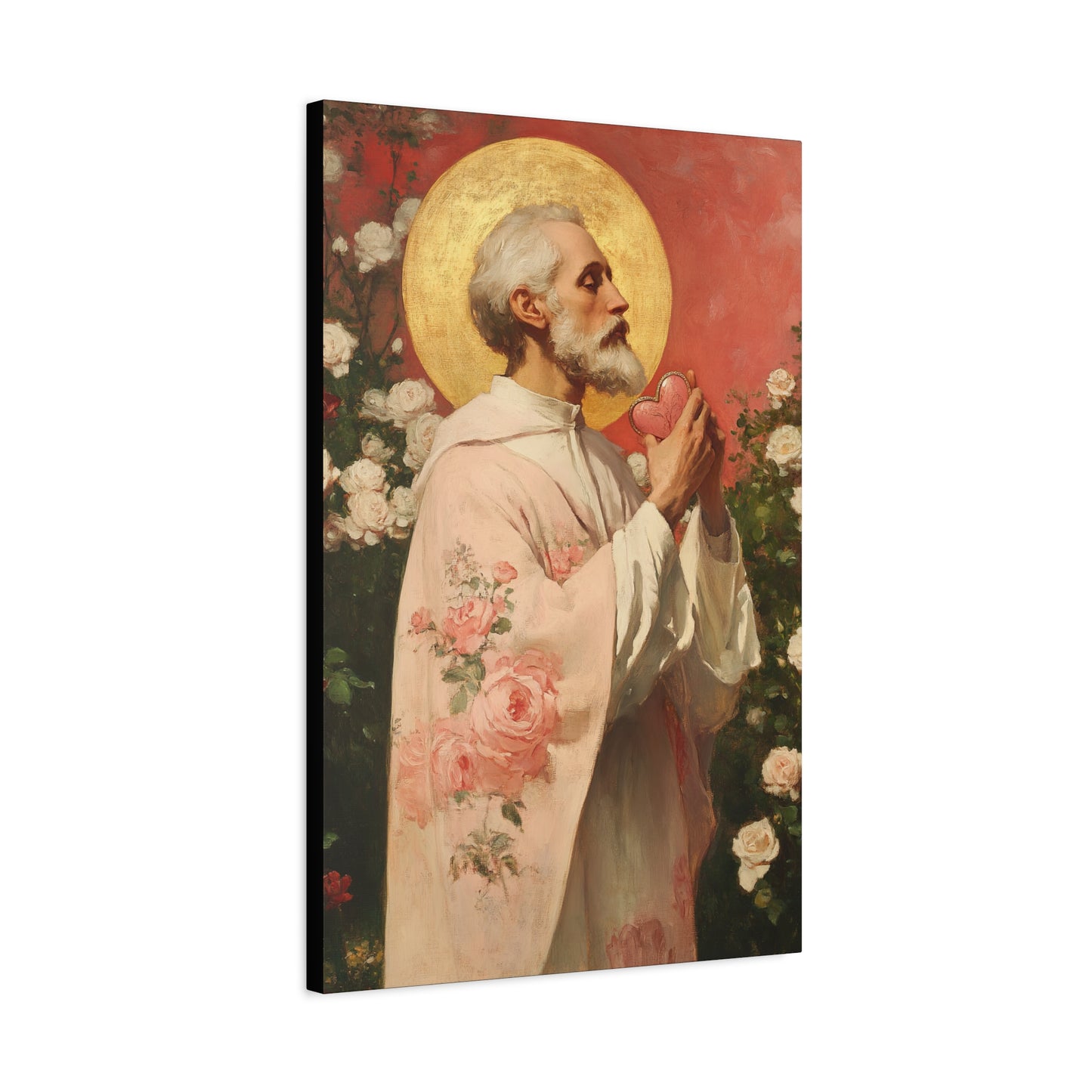 Saint Valentine - Multiple Sizes - Catholic Home art - Museum Wrapped Canvas - Sanctified Souls Print - Catholic Saint Art