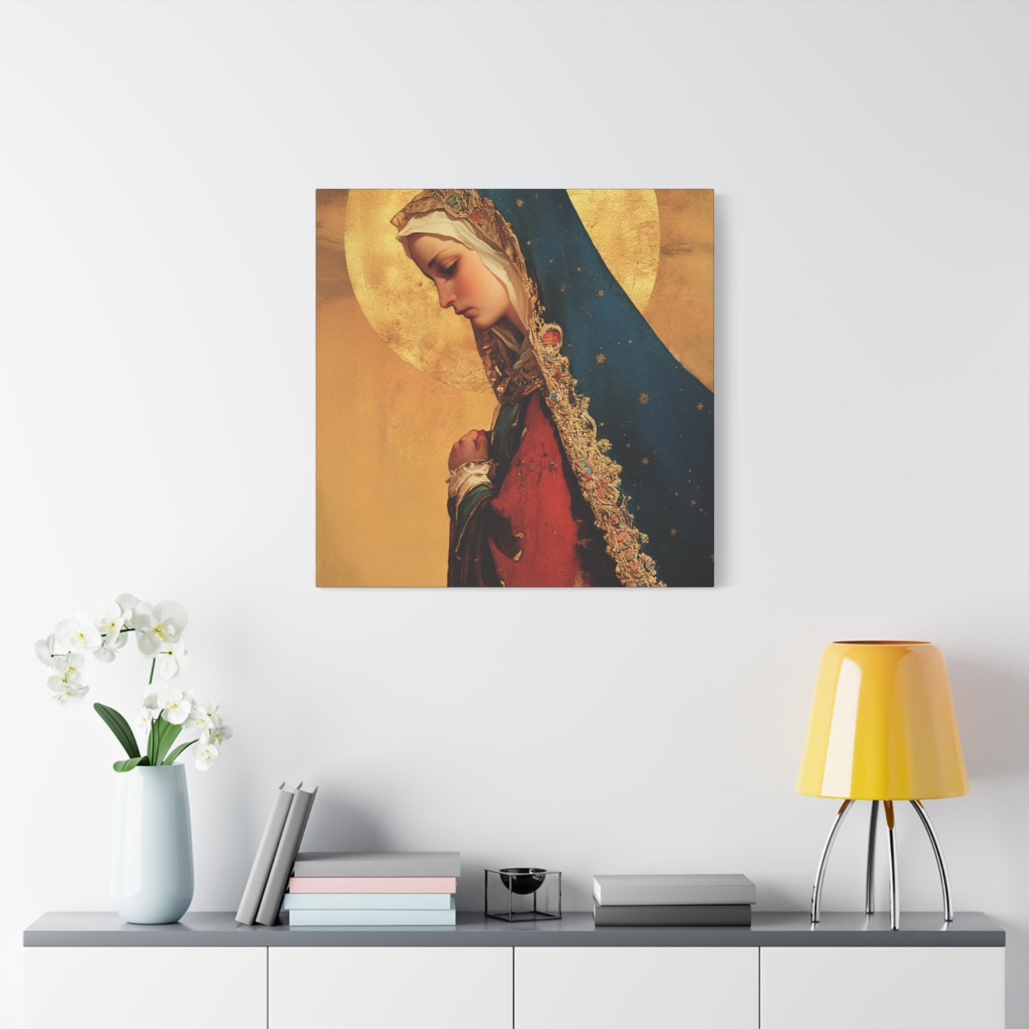Our Lady of Mercy / Our Lady of Ransom - Multiple Sizes - Catholic Home art - Museum Wrapped Canvas - Sanctified Souls Print - Mother Mary