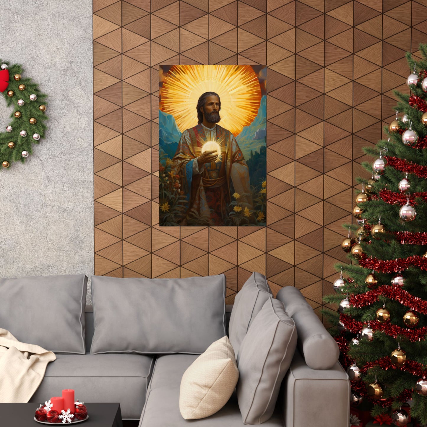 Saint Benignus of Dijon - Sanctified Souls Print - Multiple Sizes - Premium Matte Vertical Posters