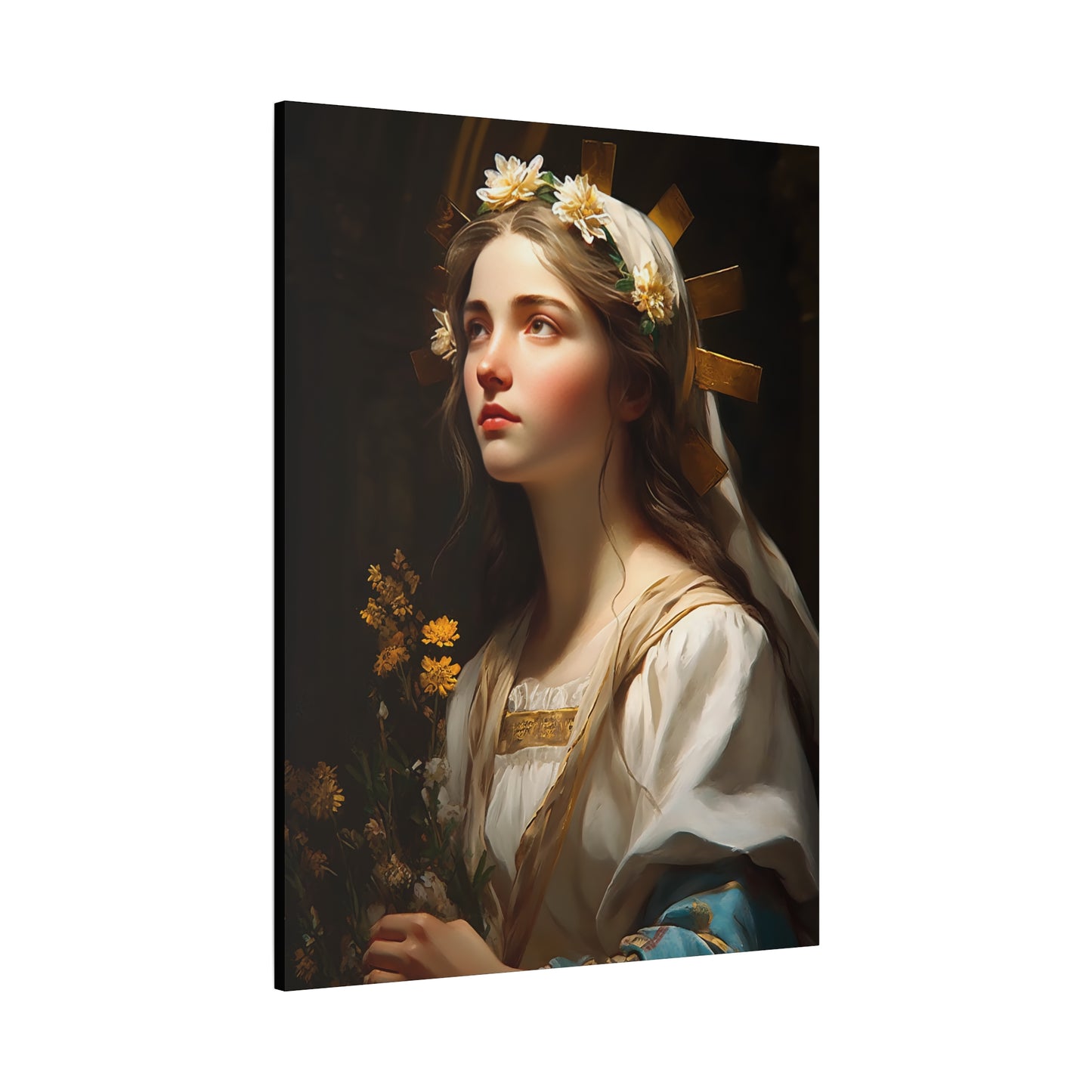 Saint Zita of Lucca - Museum Wrapped Canvas - Sanctified Souls Print - Religious Art for your Home