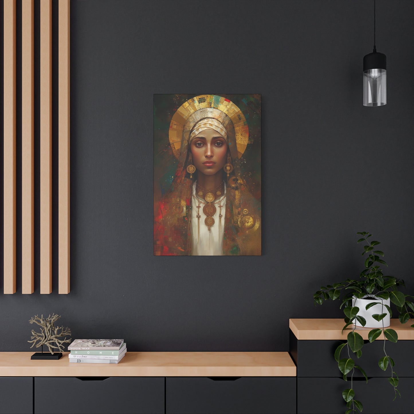 Saint Julia of Carthage - Museum Wrapped Canvas - Sanctified Souls Print - Religious Art for your Home