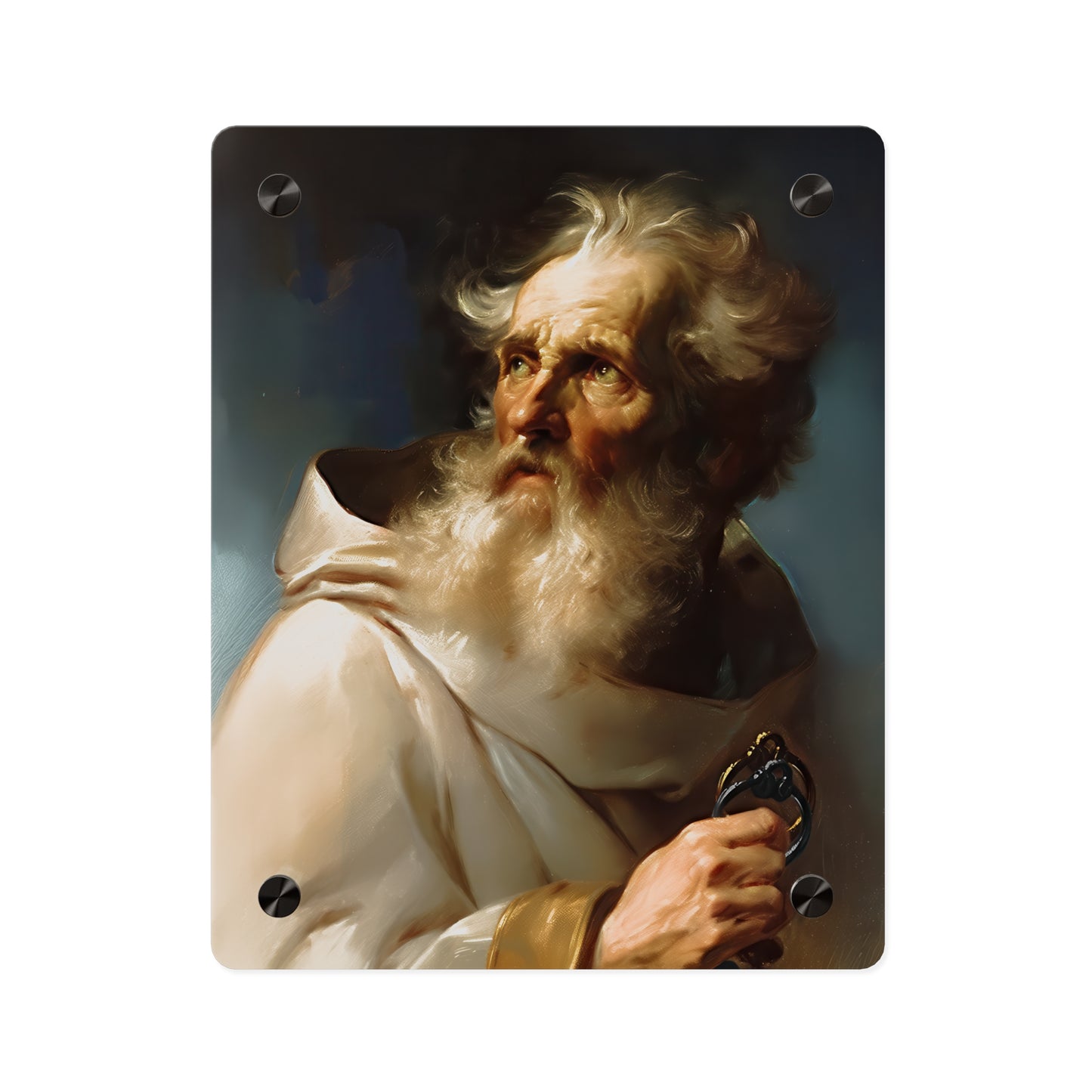 Saint Peter Acrylic Wall Art Panel - Ready to Hang Acrylic Print - Catholic Apostle Art - Patron saint Art