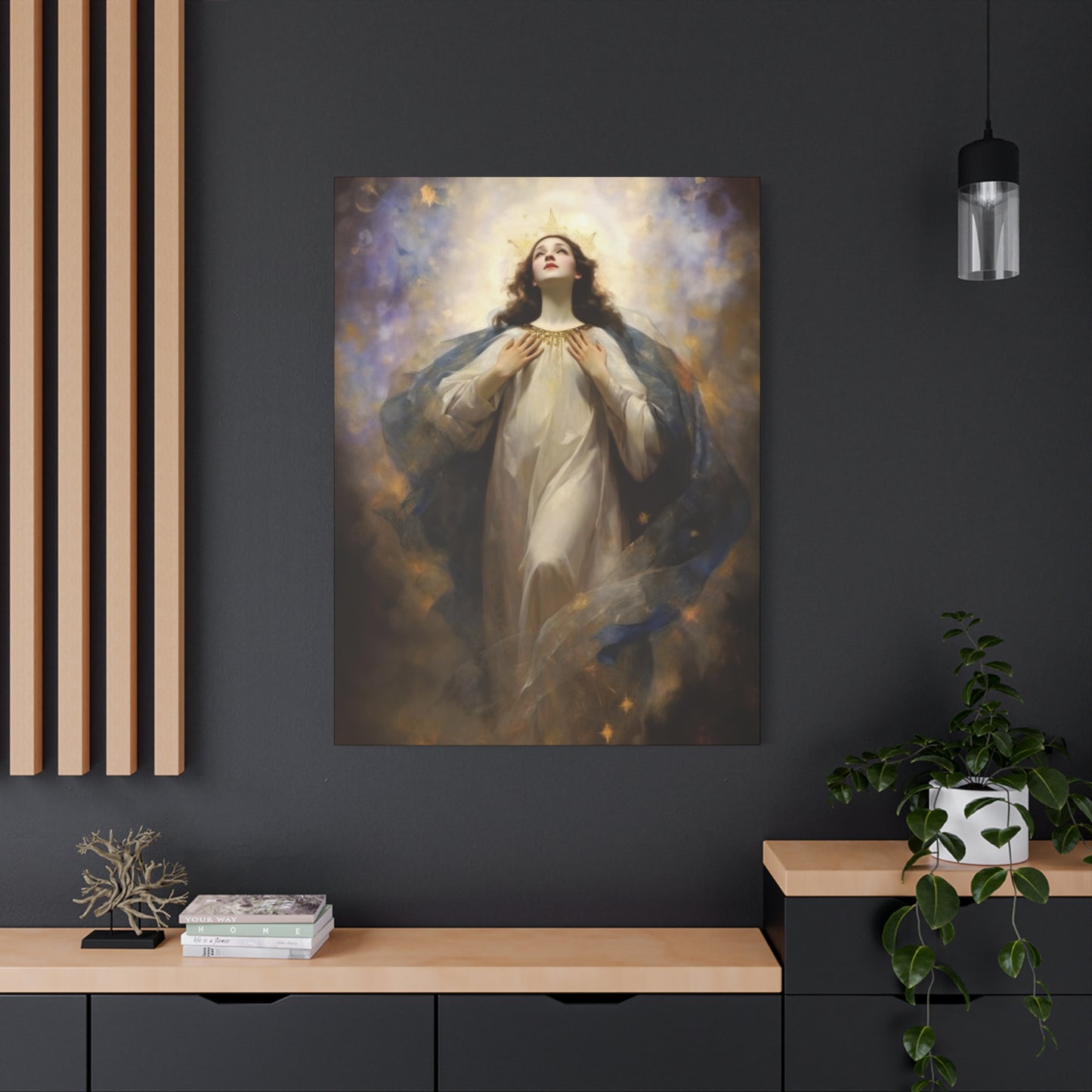 The Assumption of Mary - Museum Wrapped Canvas - Sanctified Souls Print - Religious Art for your Home