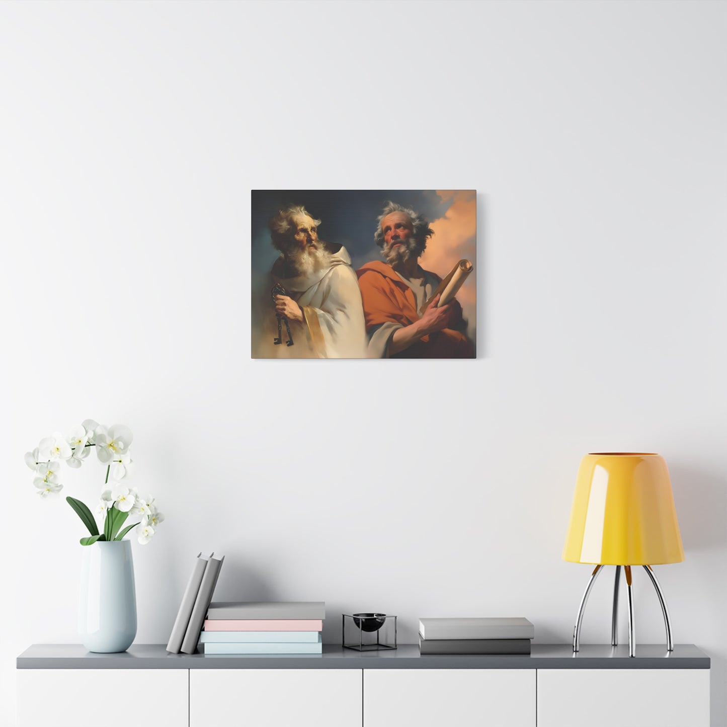 Saint Peter and Saint Paul - Museum Wrapped Canvas - Print - Religious Art for your Home - Christian print