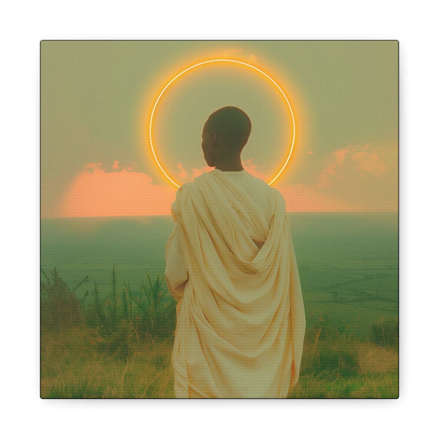 Saint Charles Lwanga - Museum Wrapped Canvas - Sanctified Souls Print - Religious Art for your Home - Catholic Patron Saint Art