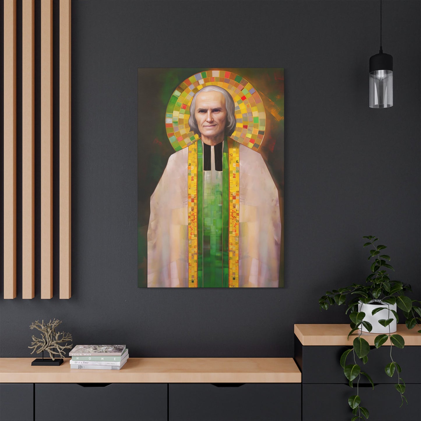 Saint John Vianney Canvas Print - Multiple Sizes - Catholic Home art - Museum Wrapped Canvas - Sanctified Souls Print
