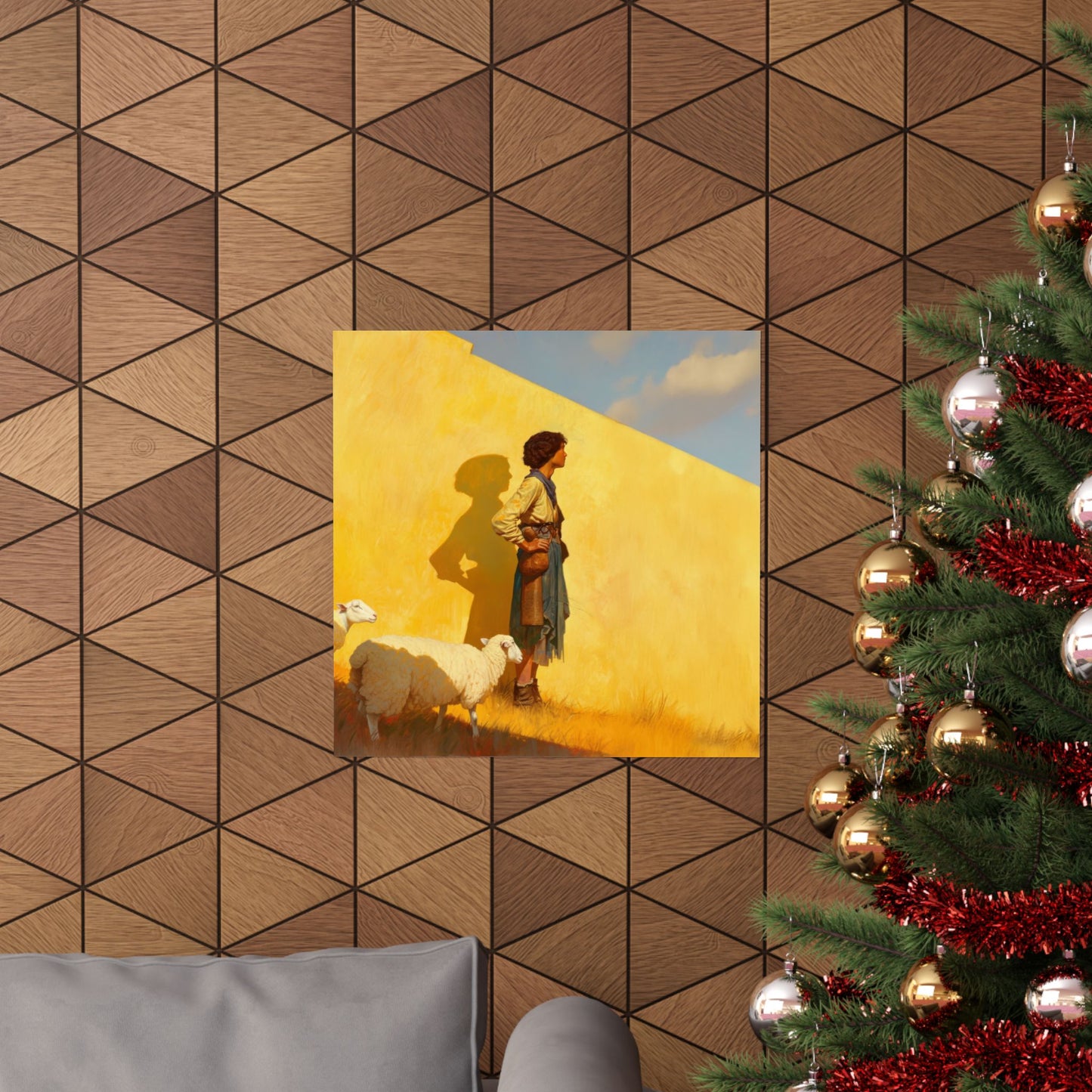 David son of Jesse - David the Shepherd Boy - Sanctified Souls Print - Multiple Sizes - Premium Matte Vertical Posters - Bible Story
