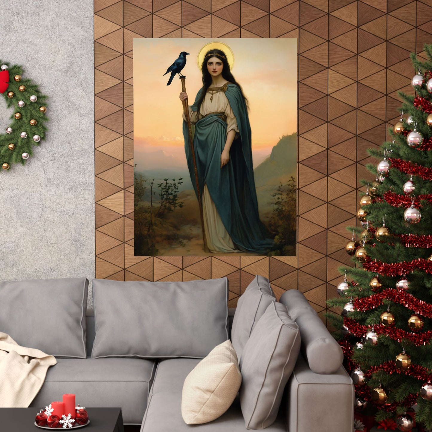 Saint Oda - Sanctified Souls Print - Multiple Sizes - Premium Posters - Catholic Art - Christian Home Decor Artwork