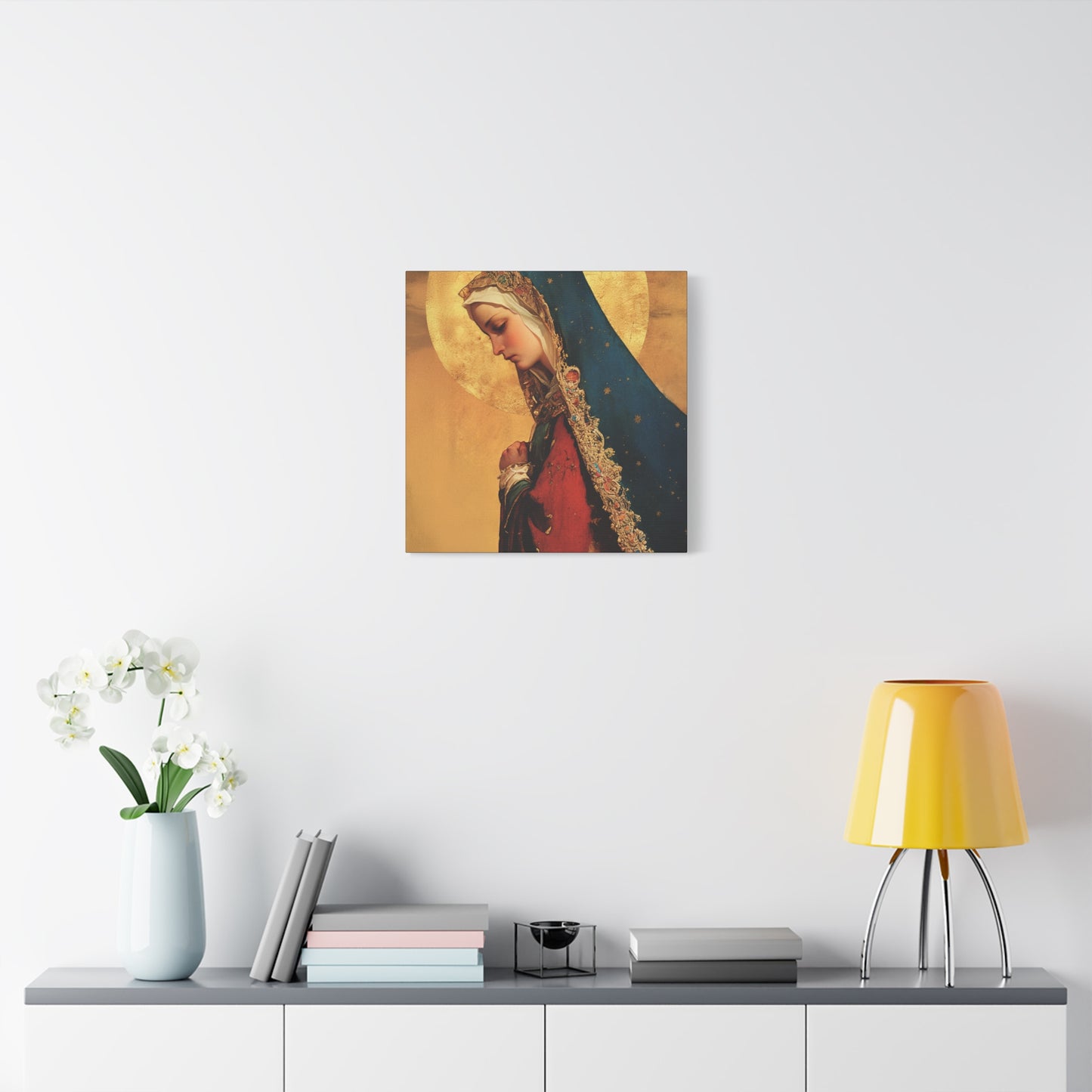 Our Lady of Mercy / Our Lady of Ransom - Multiple Sizes - Catholic Home art - Museum Wrapped Canvas - Sanctified Souls Print - Mother Mary