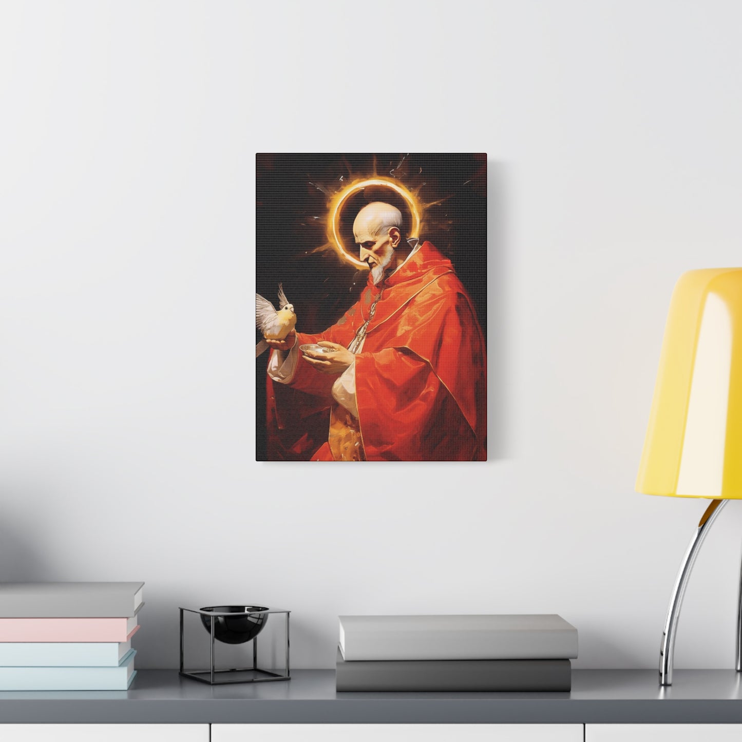 Pope Saint Gregory the Great - Museum Wrapped Canvas - Sanctified Souls Print - Religious Art for your Home
