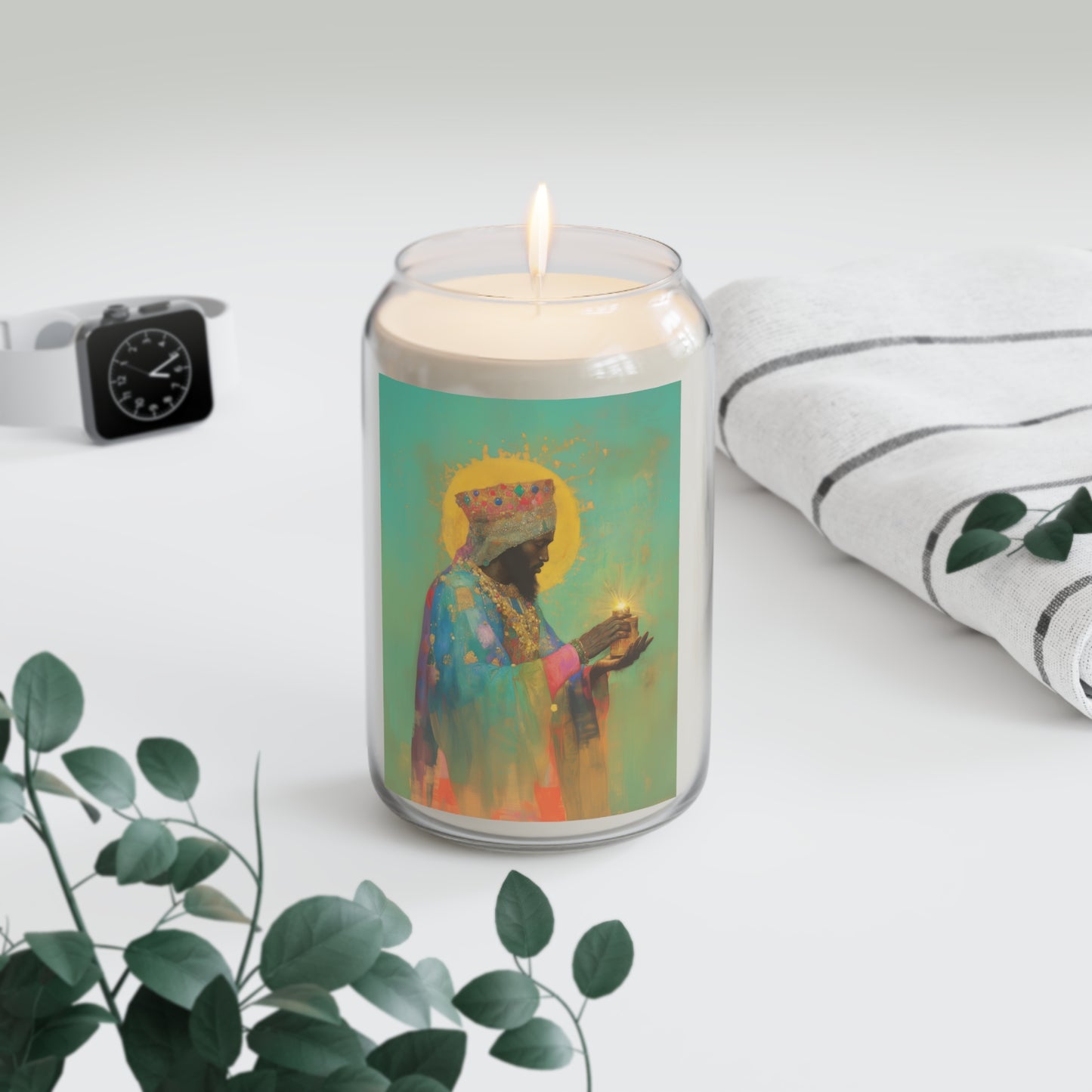 Balthazar and the Gift of Foretold Sorrow - 3 Wise Men - Scented Prayer Candle, 13.75oz - Tall Size - Religious Prayer Candle