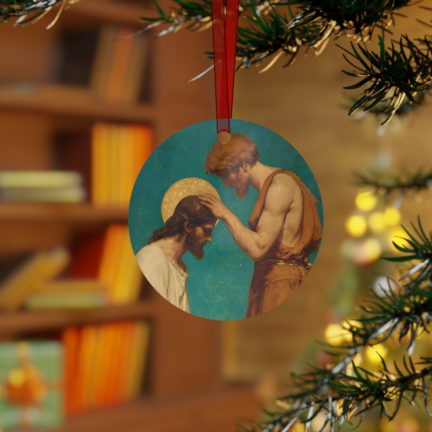 Saint John the Baptist, The Prophet and the Promise - Ornament - Religious Holiday Christmas Ornament and Keepsake - Double sided