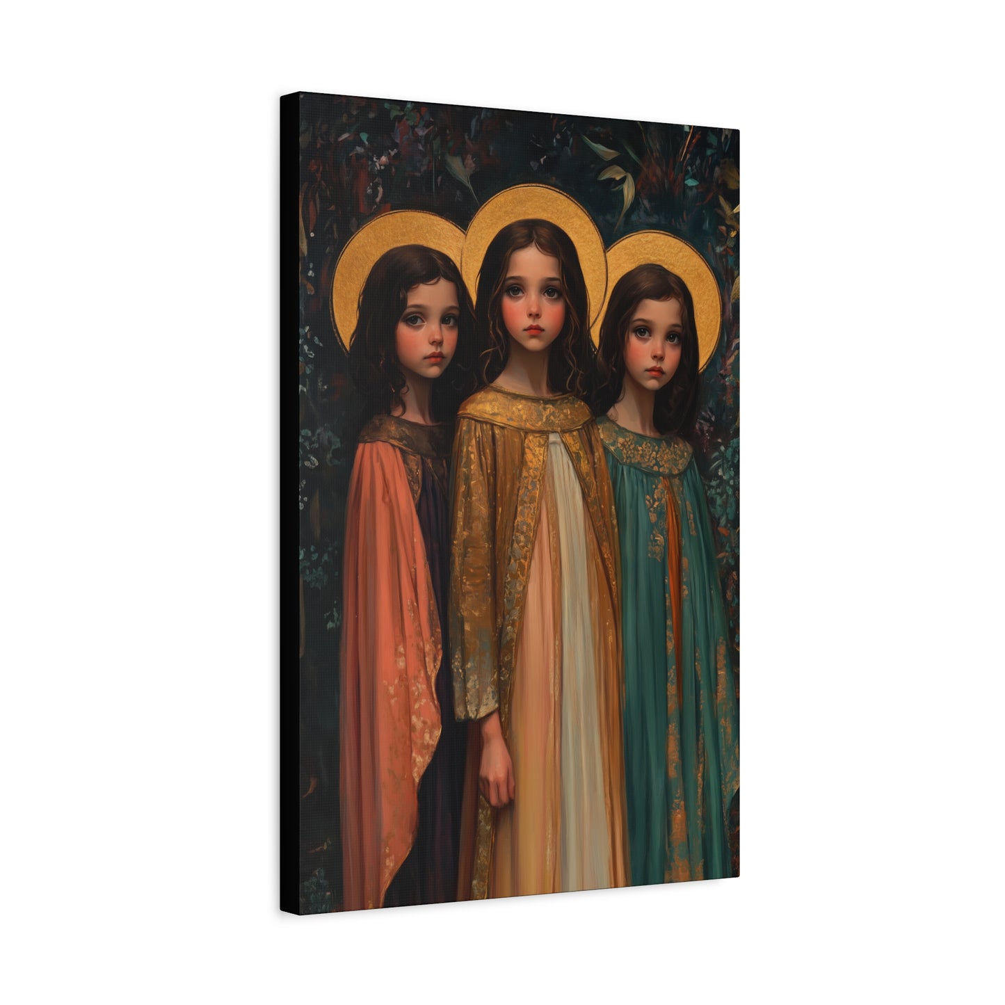 Saints Faith, Hope and Charity - Museum Wrapped Canvas - Print - Religious Art for your Home - Christian print - Prayer Room Catholic Saint