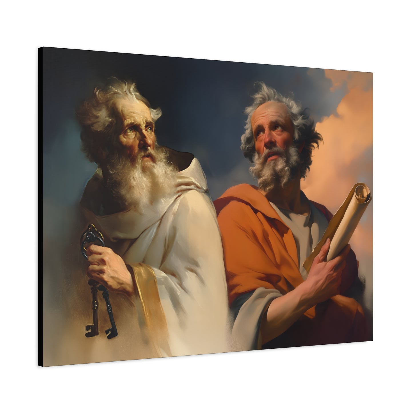 Saint Peter and Saint Paul - Museum Wrapped Canvas - Print - Religious Art for your Home - Christian print