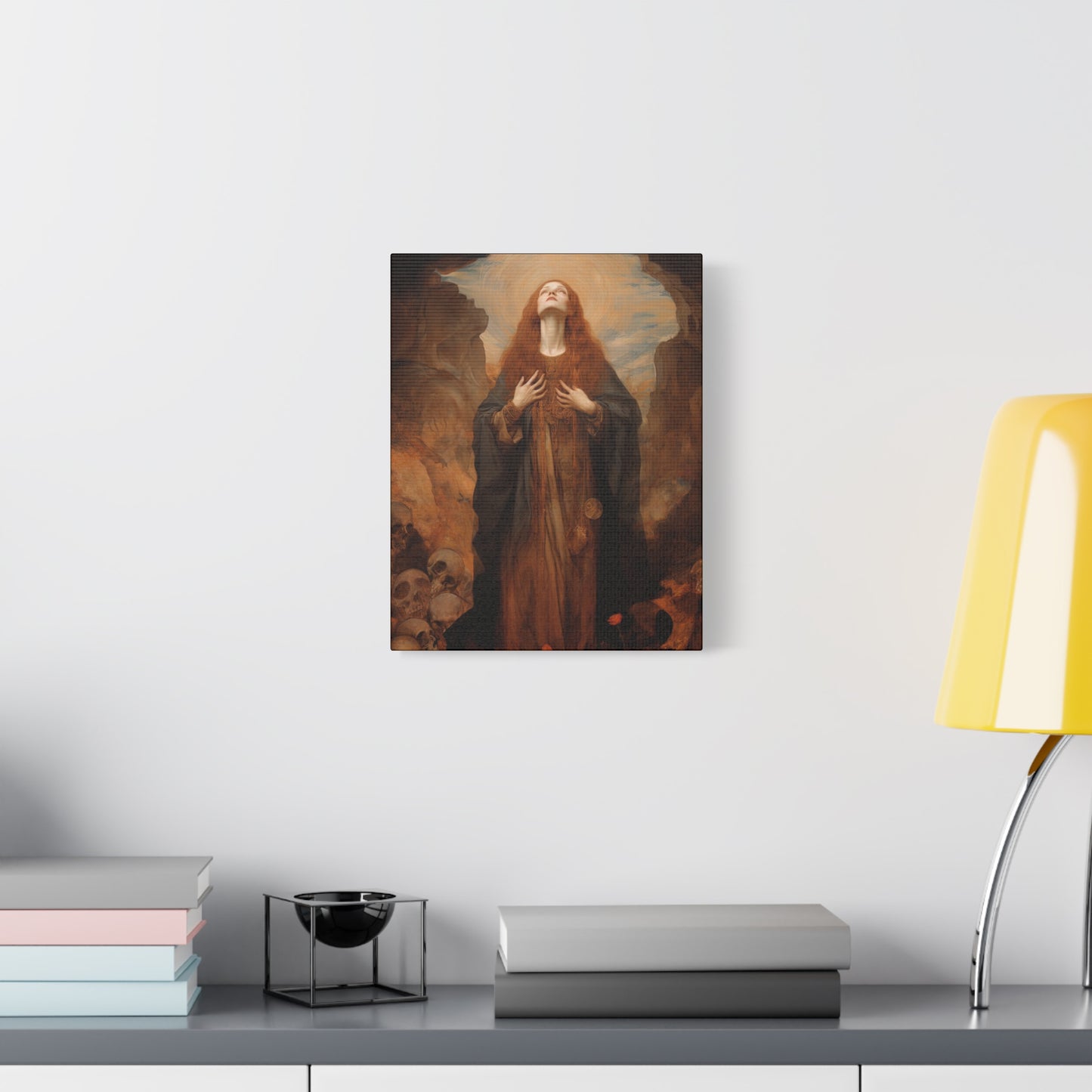 Saint Rosalia - Museum Wrapped Canvas - Sanctified Souls Print - Religious Art for your Home