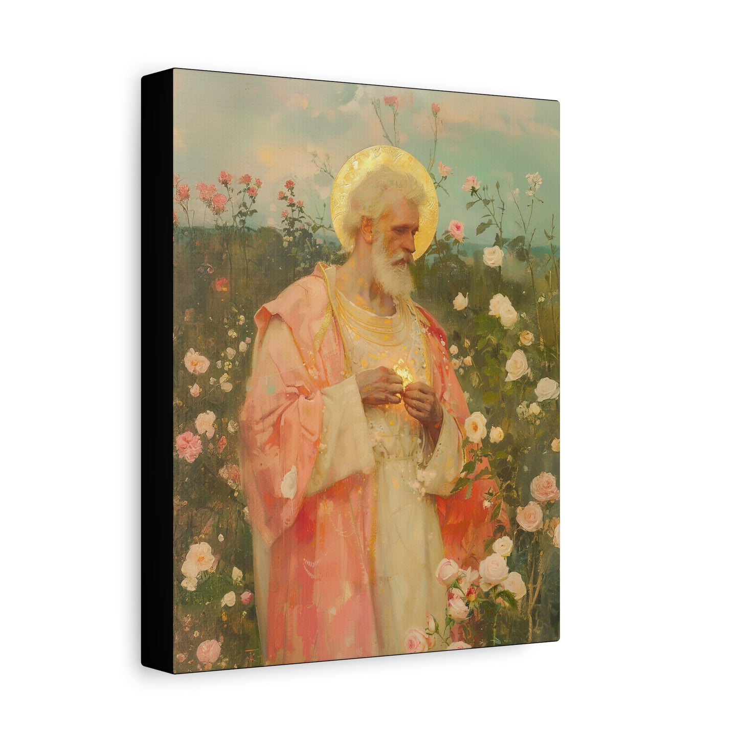 Saint Valentine - Multiple Sizes - Catholic Home art - Museum Wrapped Canvas - Sanctified Souls Print - Catholic Saint Art