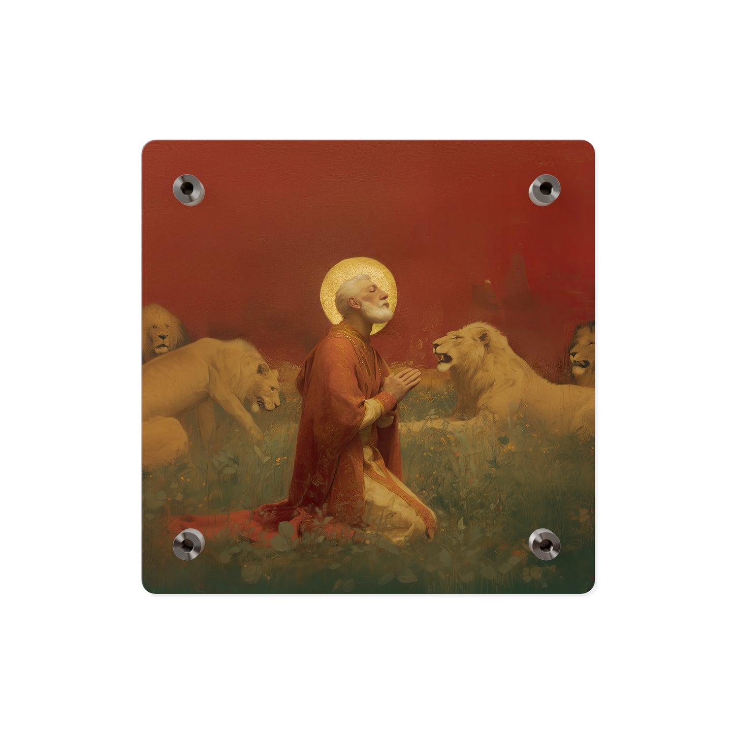 Saint Ignatius of Antioch Wall Art Panel - Ready to Hang Acrylic Print - Catholic Saint Art - Patron Saint Print - No Frame needed