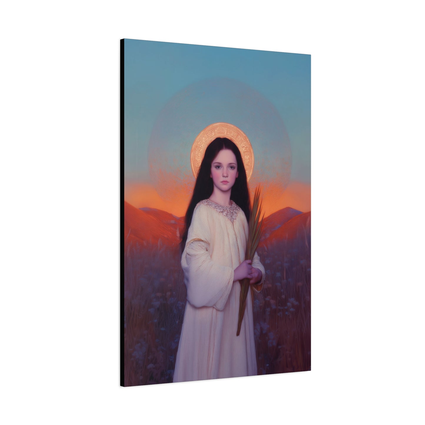 Saint Hope - Multiple Sizes - Catholic Home art - Museum Wrapped Canvas - Sanctified Souls Print - Martyr Saint