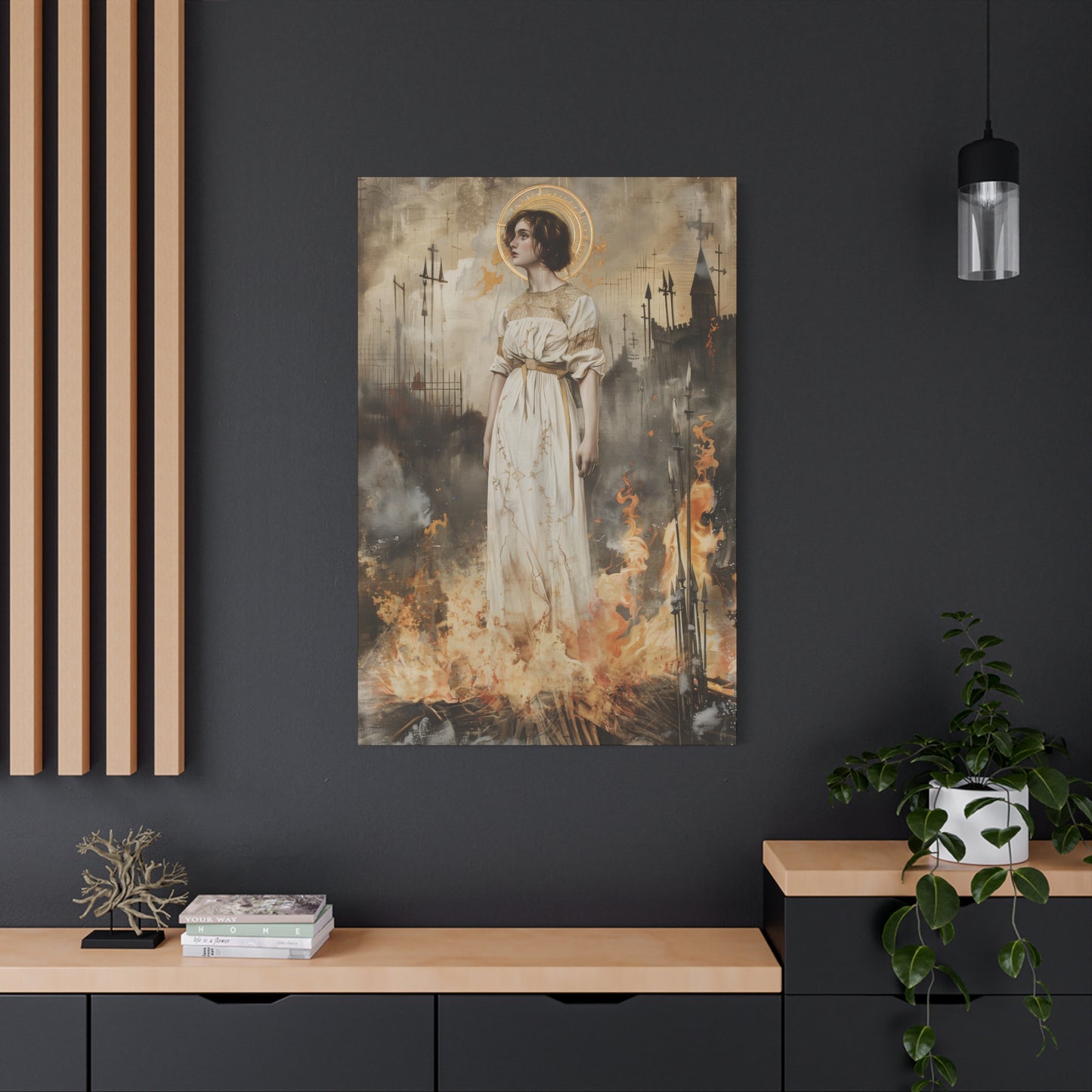 Saint Joan of Arc - Museum Wrapped Canvas - Sanctified Souls Print - Religious Art for your Home