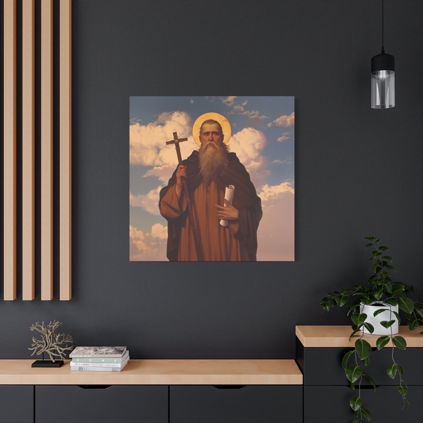 Saint Joannicus the Great / Loannikios of Mount Olympus - Gallery Wrapped Canvas - Print - Religious Art for your Home - Catholic Art Print