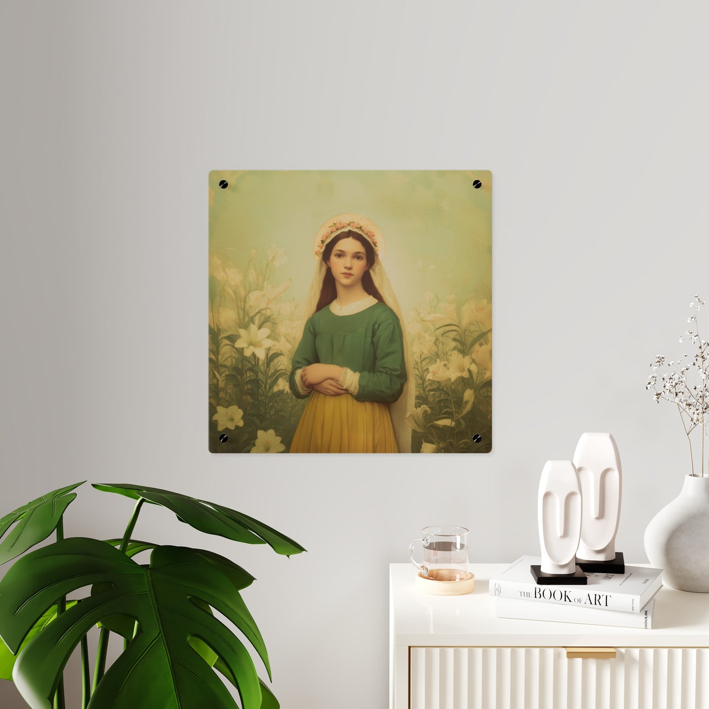 Saint Maria Goretti Wall Art Panel - Ready to Hang Acrylic Print - Catholic Saint Art - Patron Saint Print - No Frame needed