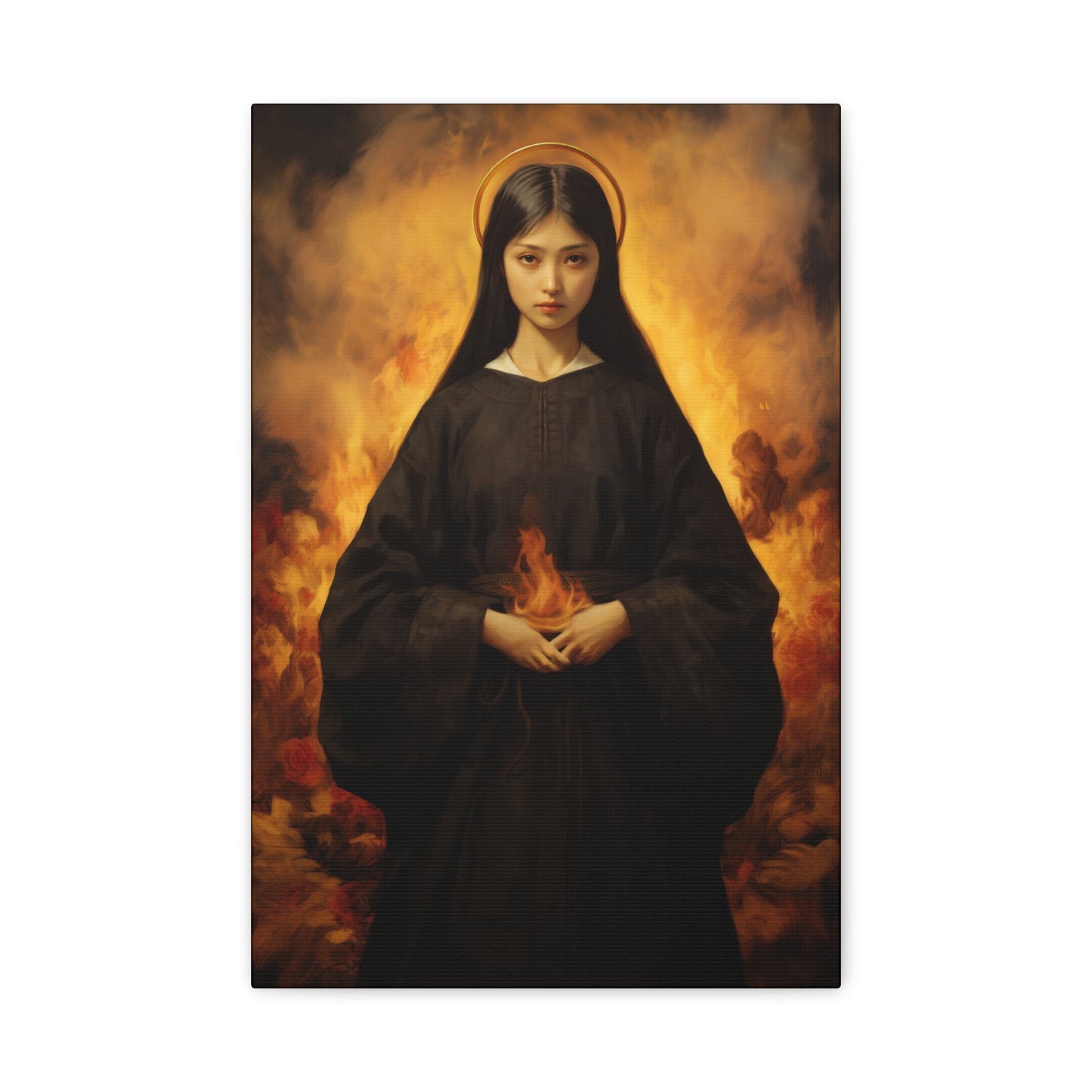 Blessed Mary Magdalen Kiota - Museum Wrapped Canvas - Print - Religious Art for your Home - Christian print - Prayer Room Catholic Saint