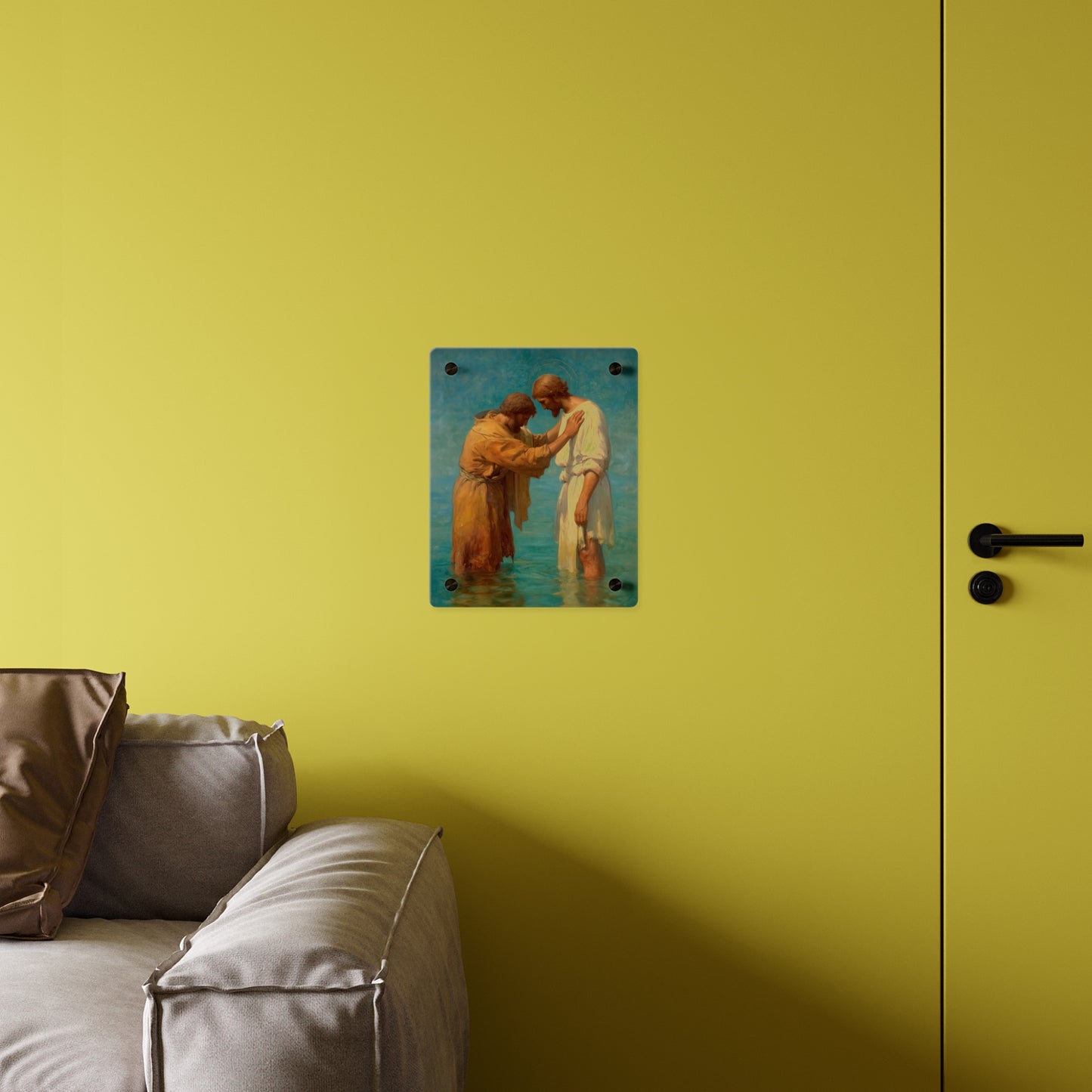 Saint John the Baptist, Servant of the Dawn Acrylic Wall Art Panel - Ready to Hang Acrylic Print - Catholic Saint Art