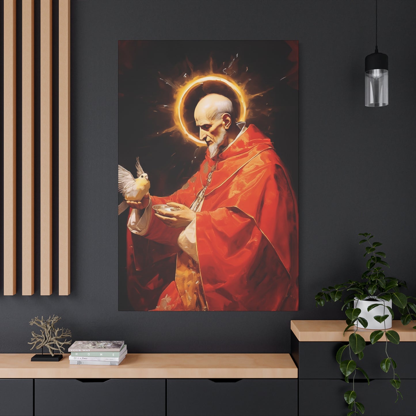 Pope Saint Gregory the Great - Museum Wrapped Canvas - Sanctified Souls Print - Religious Art for your Home