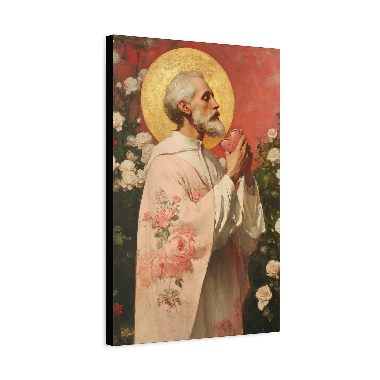 Saint Valentine - Multiple Sizes - Catholic Home art - Museum Wrapped Canvas - Sanctified Souls Print - Catholic Saint Art