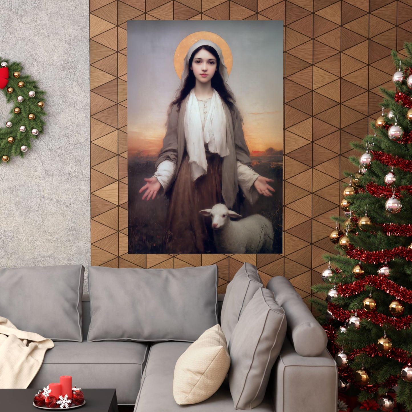 Saint Germaine Cousin - Sanctified Souls Print - Multiple Sizes - Premium Matte Vertical Posters