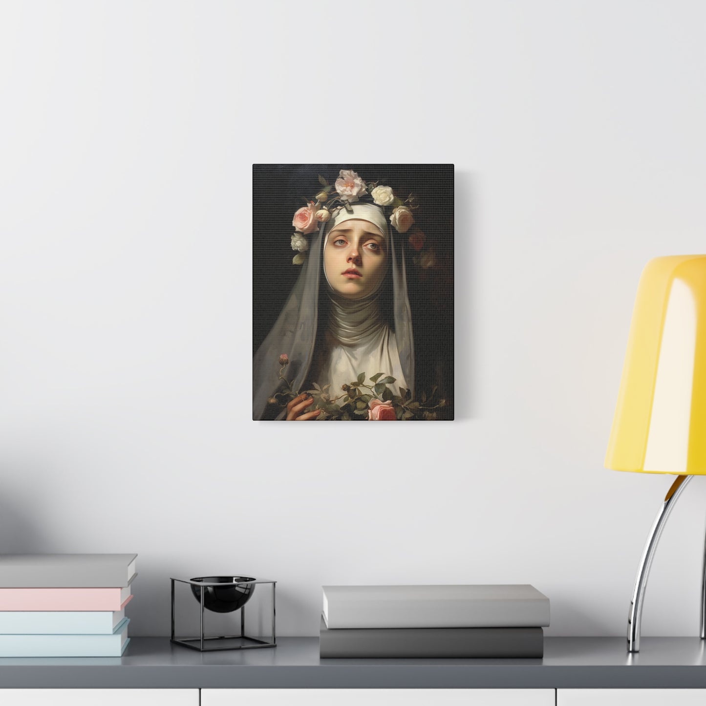 Saint Rose of Lima Canvas Print - Multiple Sizes - Catholic Home art - Museum Wrapped Canvas - Sanctified Souls Print